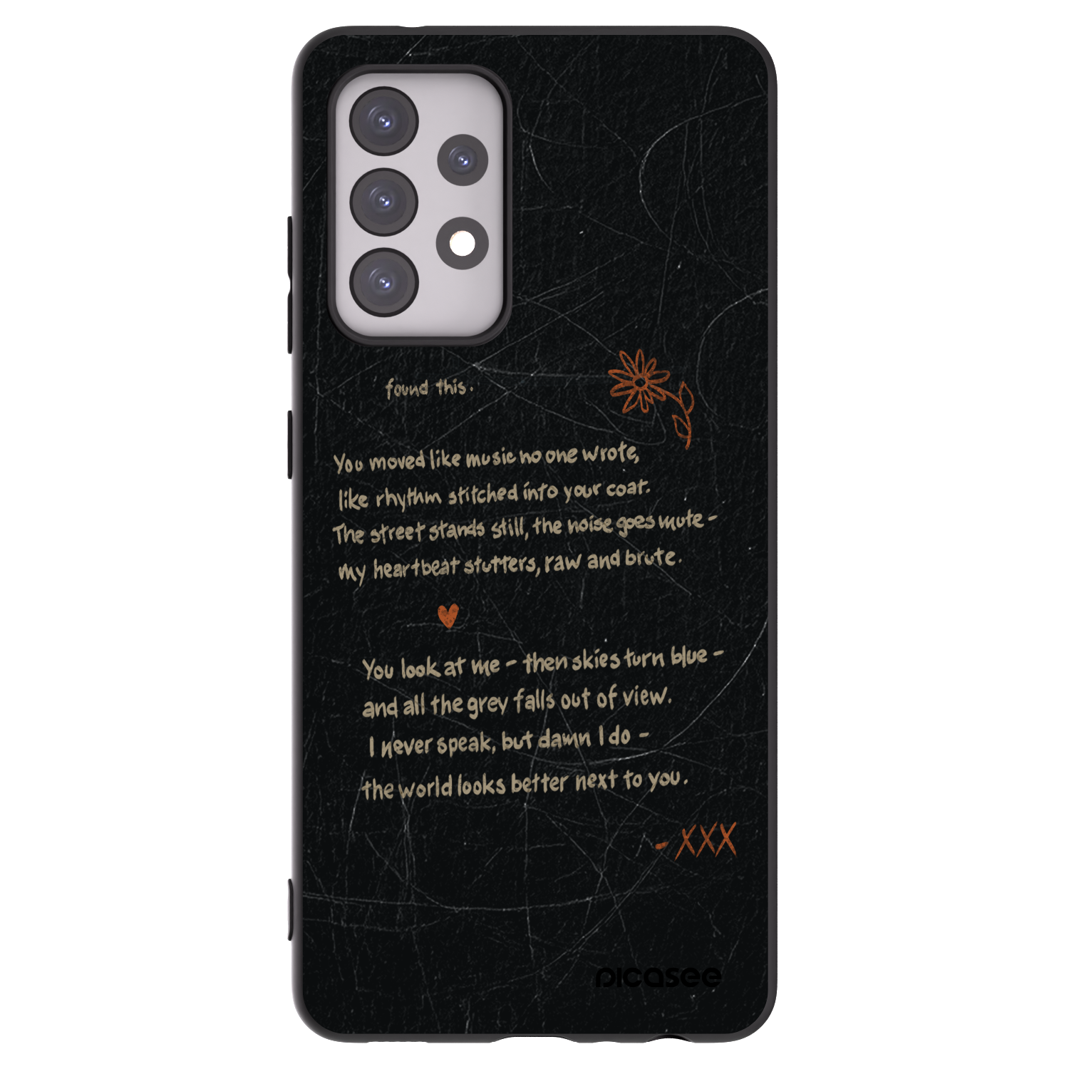 Picasee silikonový černý obal pro Samsung Galaxy A52s 5G A528B - POET