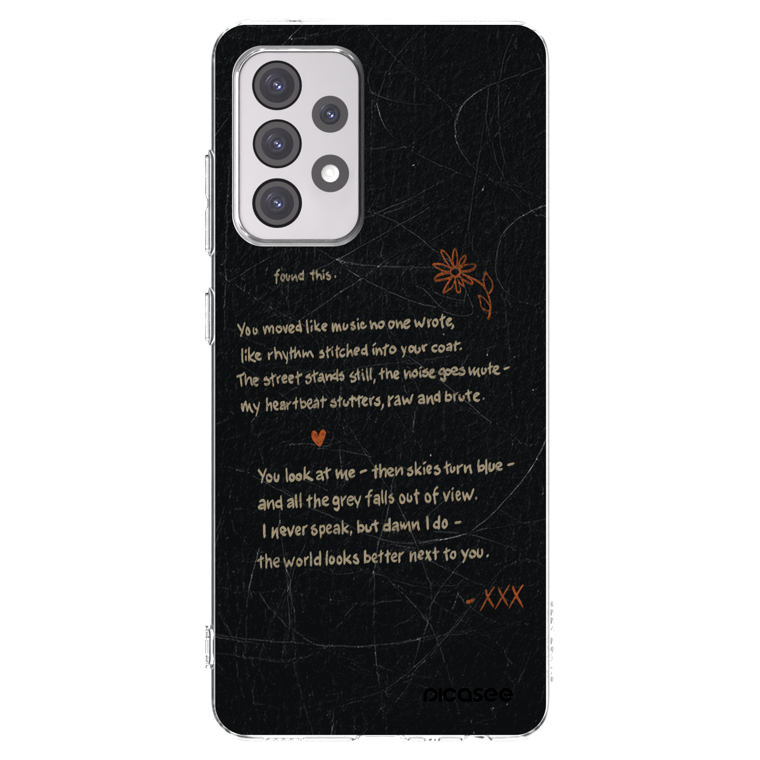 Picasee silikonový průhledný obal pro Samsung Galaxy A52s 5G A528B - POET