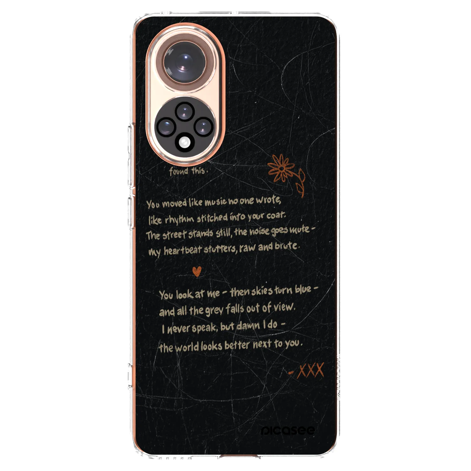 Picasee silikonový průhledný obal pro Honor 50 5G - POET