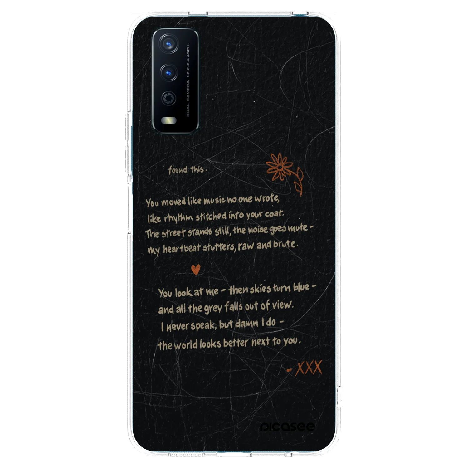 Picasee silikonový průhledný obal pro Vivo Y11s - POET