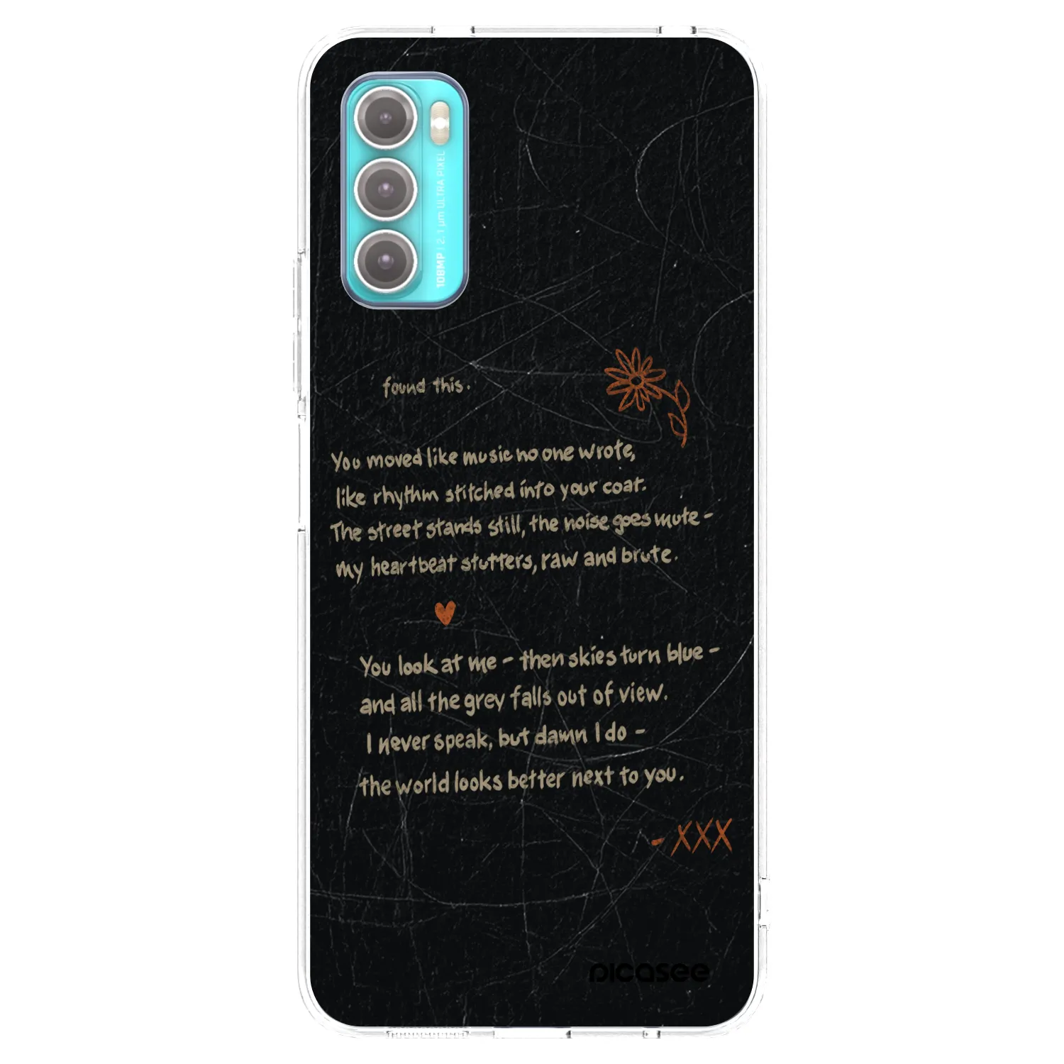 Picasee silikonový průhledný obal pro Motorola Moto G60 - POET