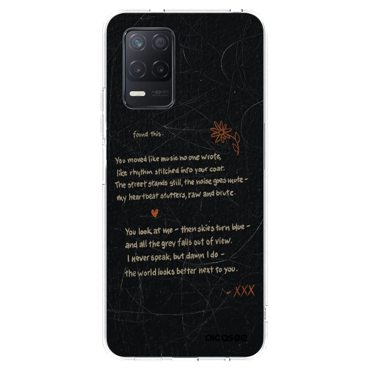 Picasee silikonový průhledný obal pro Realme 8 5G - POET
