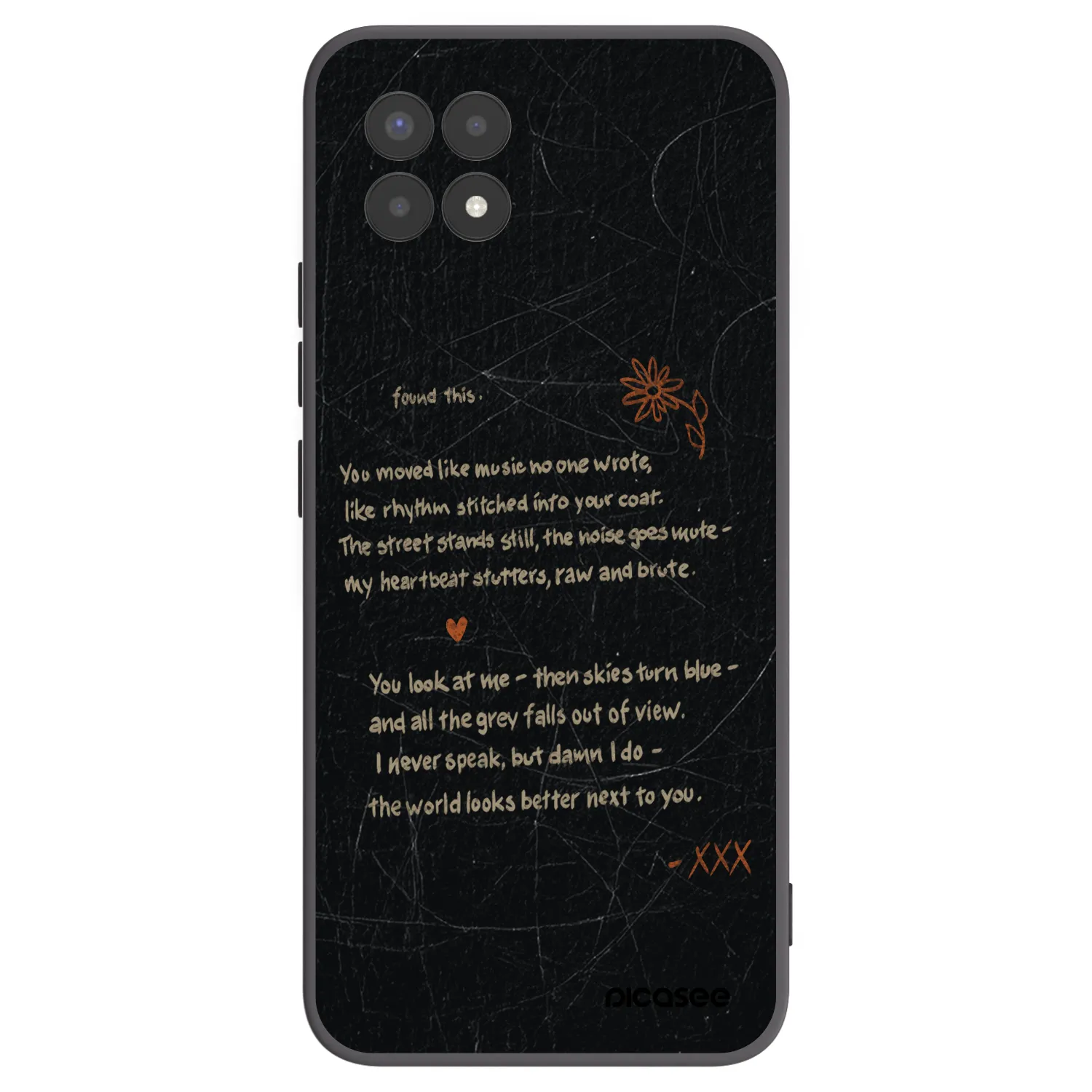 Picasee silikonový černý obal pro Realme 8i - POET