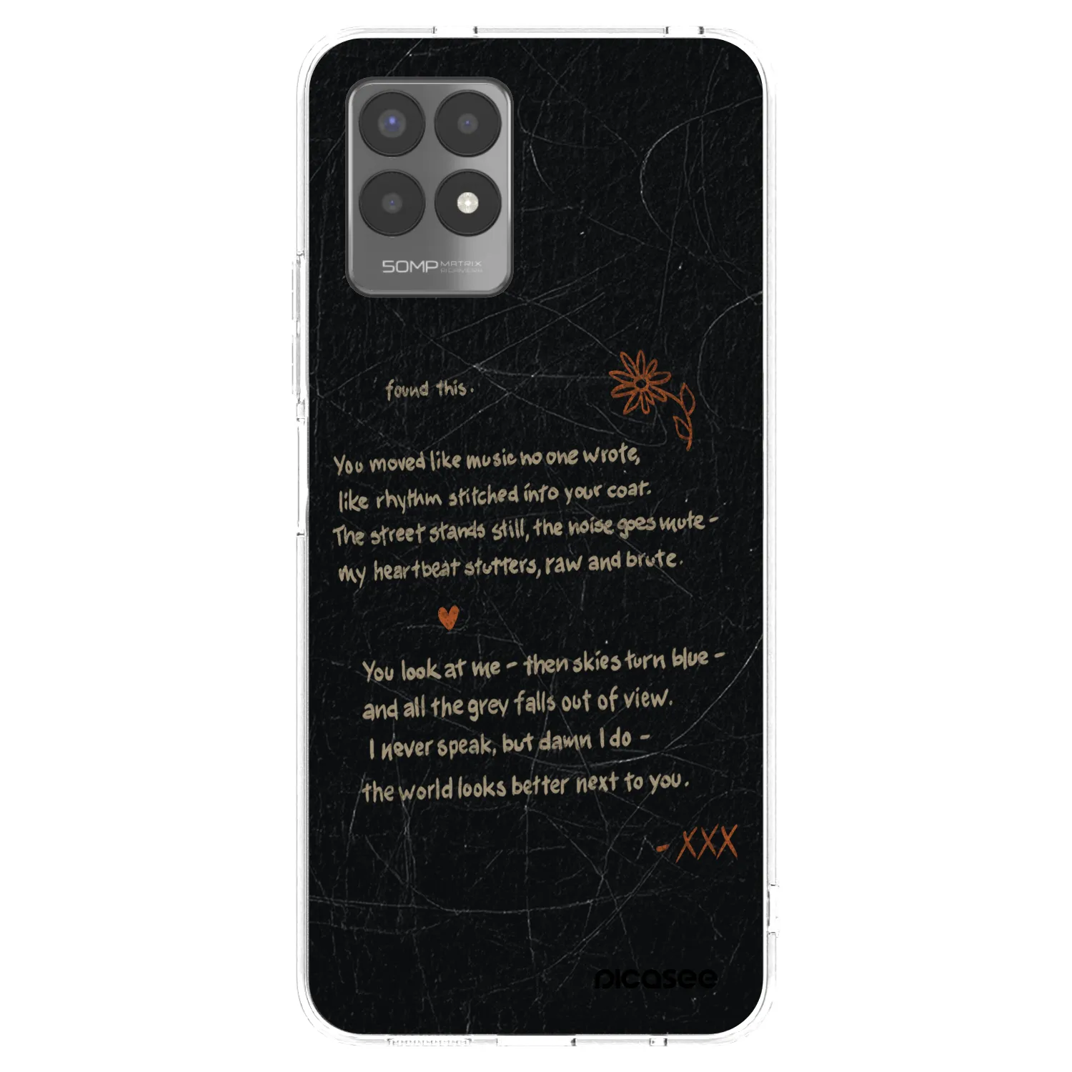 Picasee silikonový průhledný obal pro Realme 8i - POET