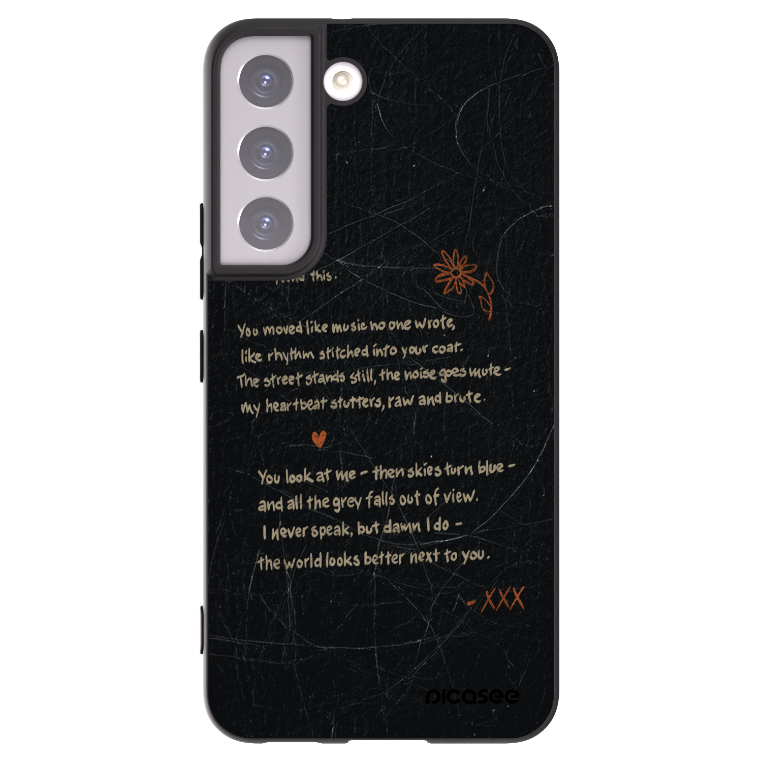 Picasee silikonový černý obal pro Samsung Galaxy S22 5G - POET