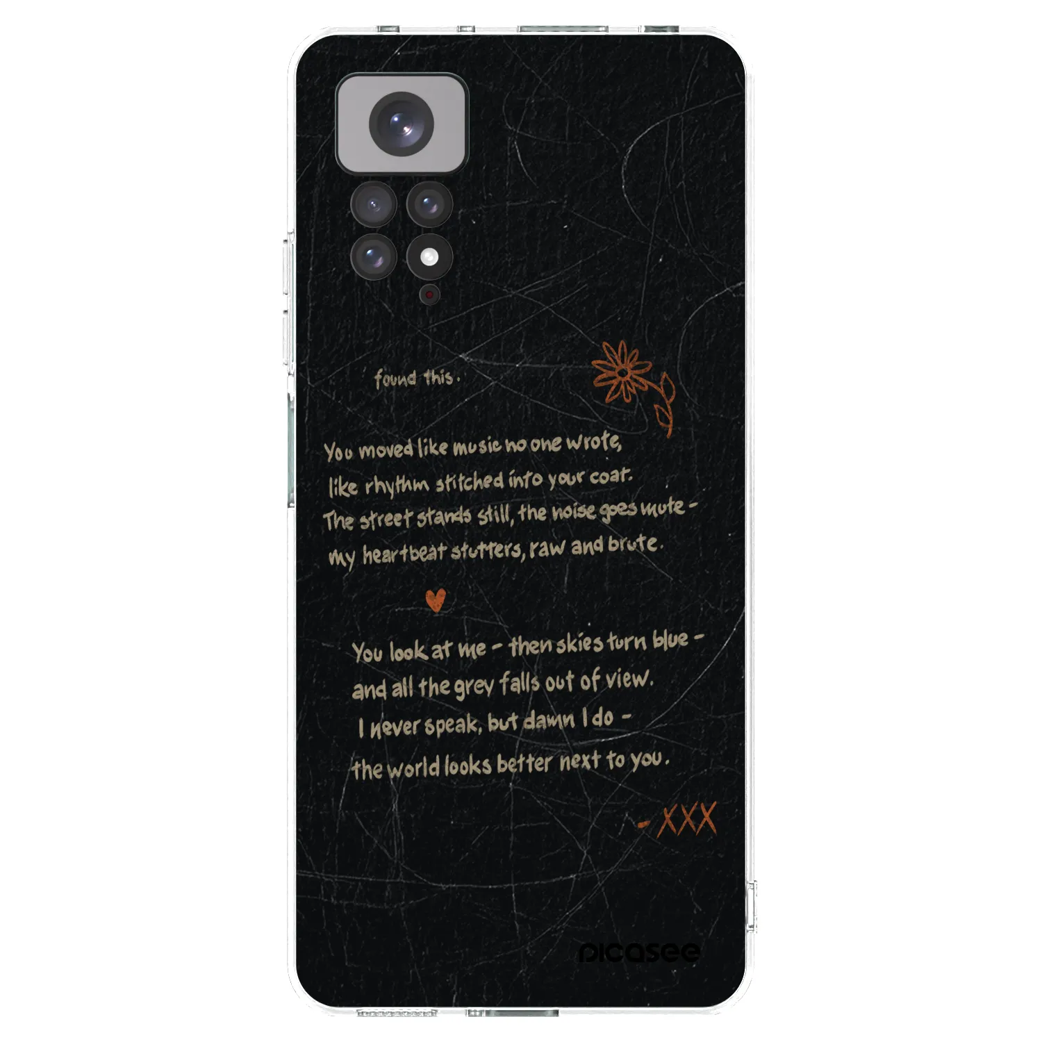 Picasee silikonový průhledný obal pro Xiaomi Redmi Note 11 - POET