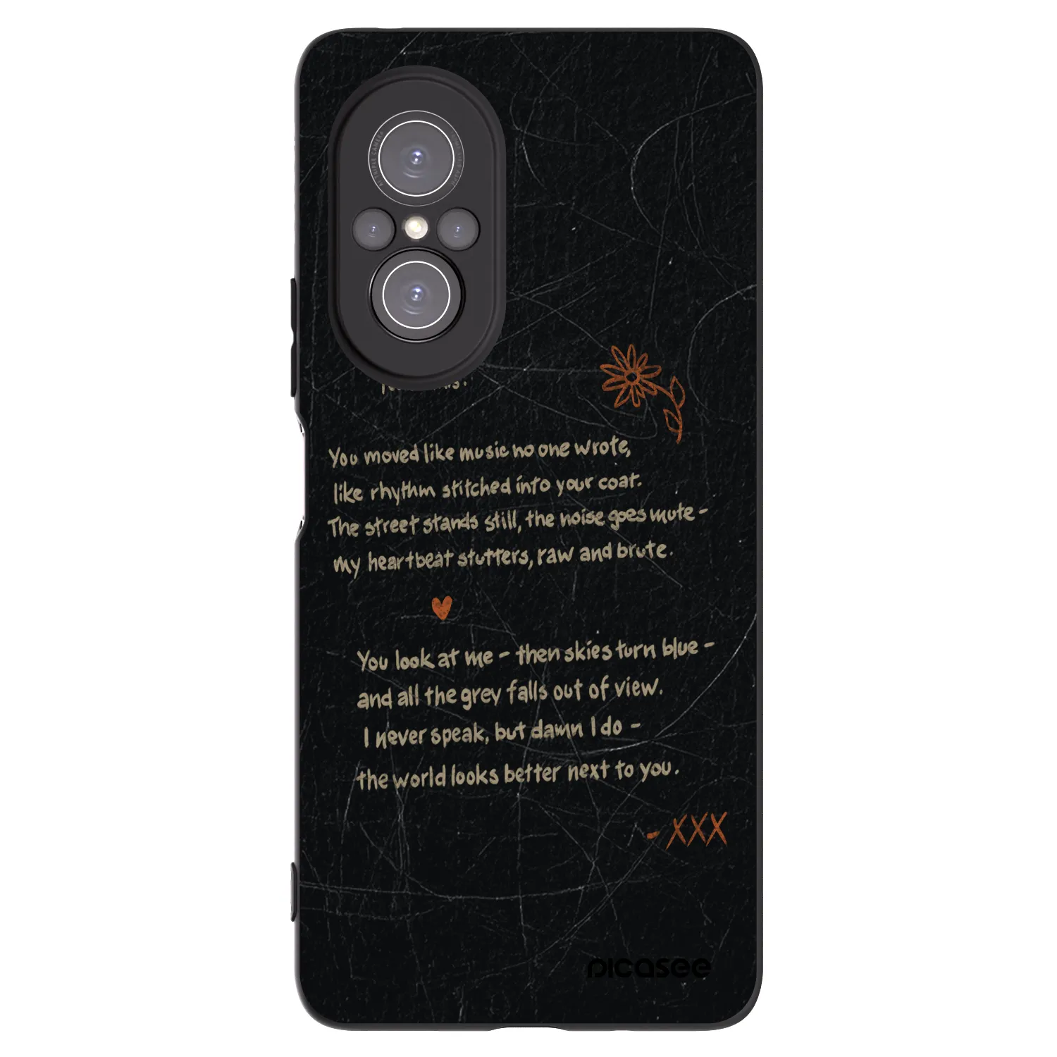 Picasee silikonový černý obal pro Huawei Nova 9 SE - POET