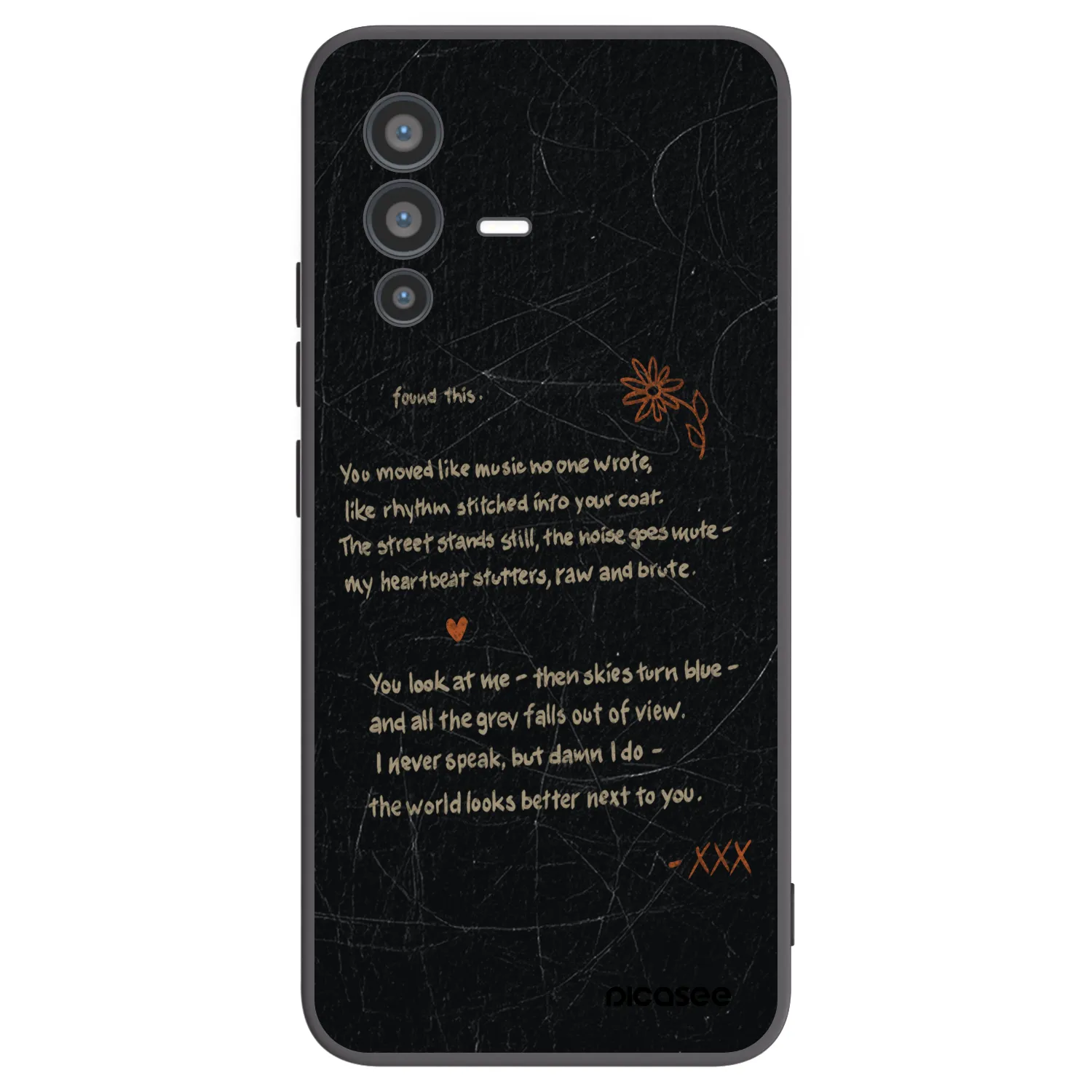 Picasee silikonový černý obal pro Vivo V23 5G - POET