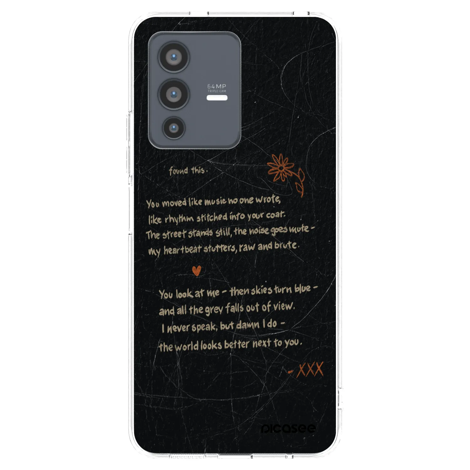 Picasee silikonový průhledný obal pro Vivo V23 5G - POET