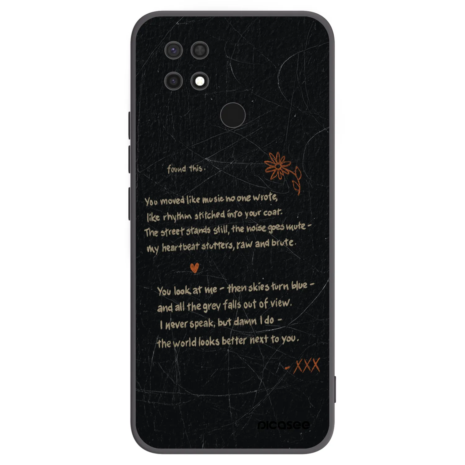 Picasee silikonový černý obal pro Xiaomi Redmi 10C - POET