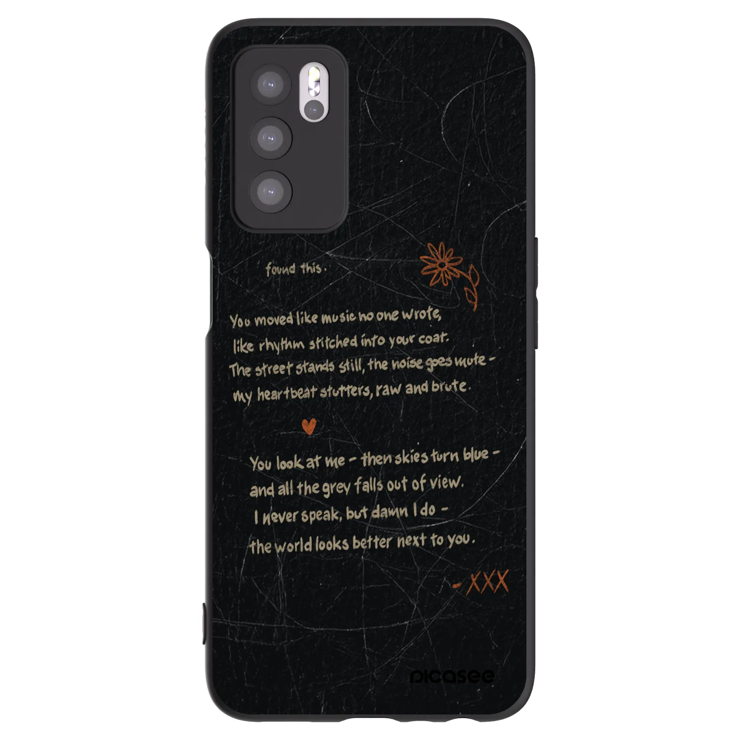 Picasee silikonový černý obal pro OPPO A16s - POET