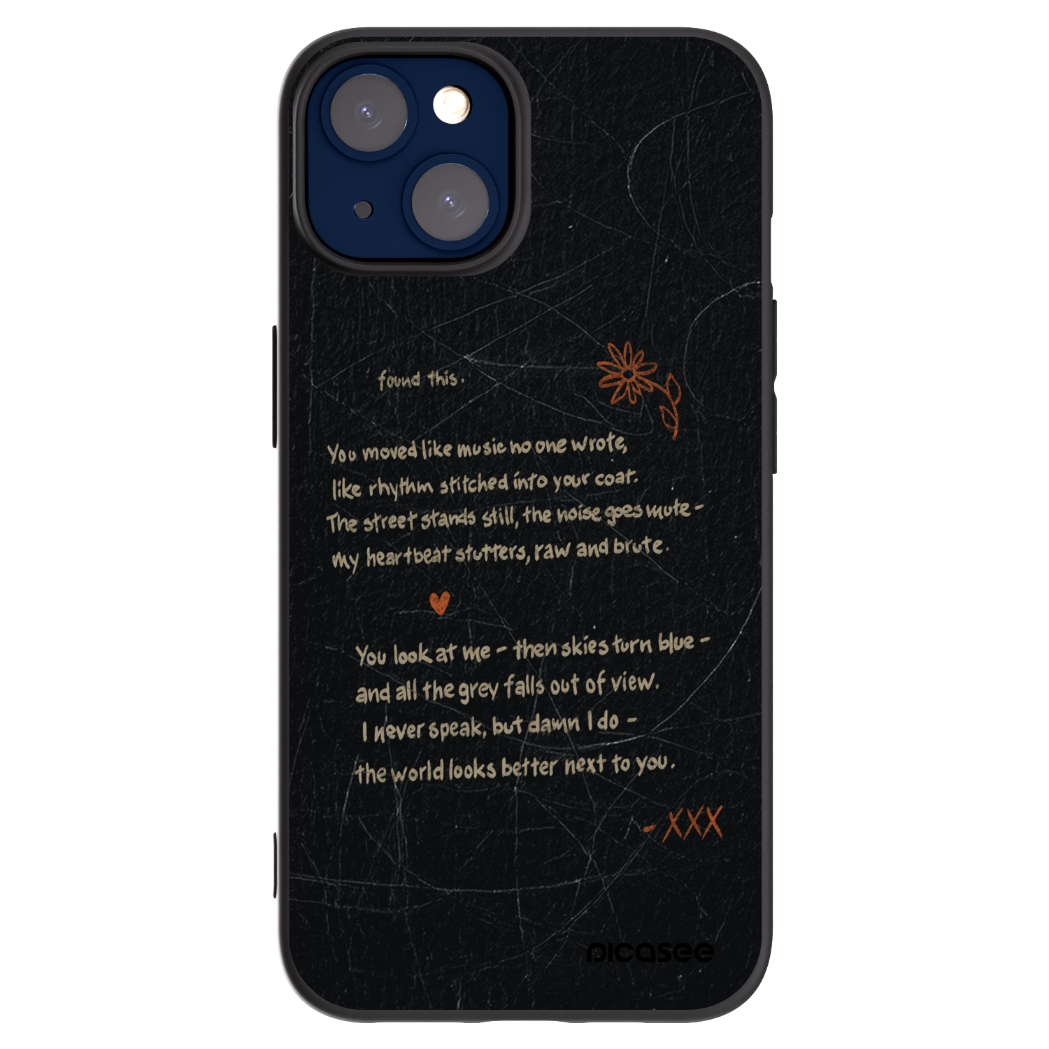 Picasee silikonový černý obal pro Apple iPhone 14 - POET