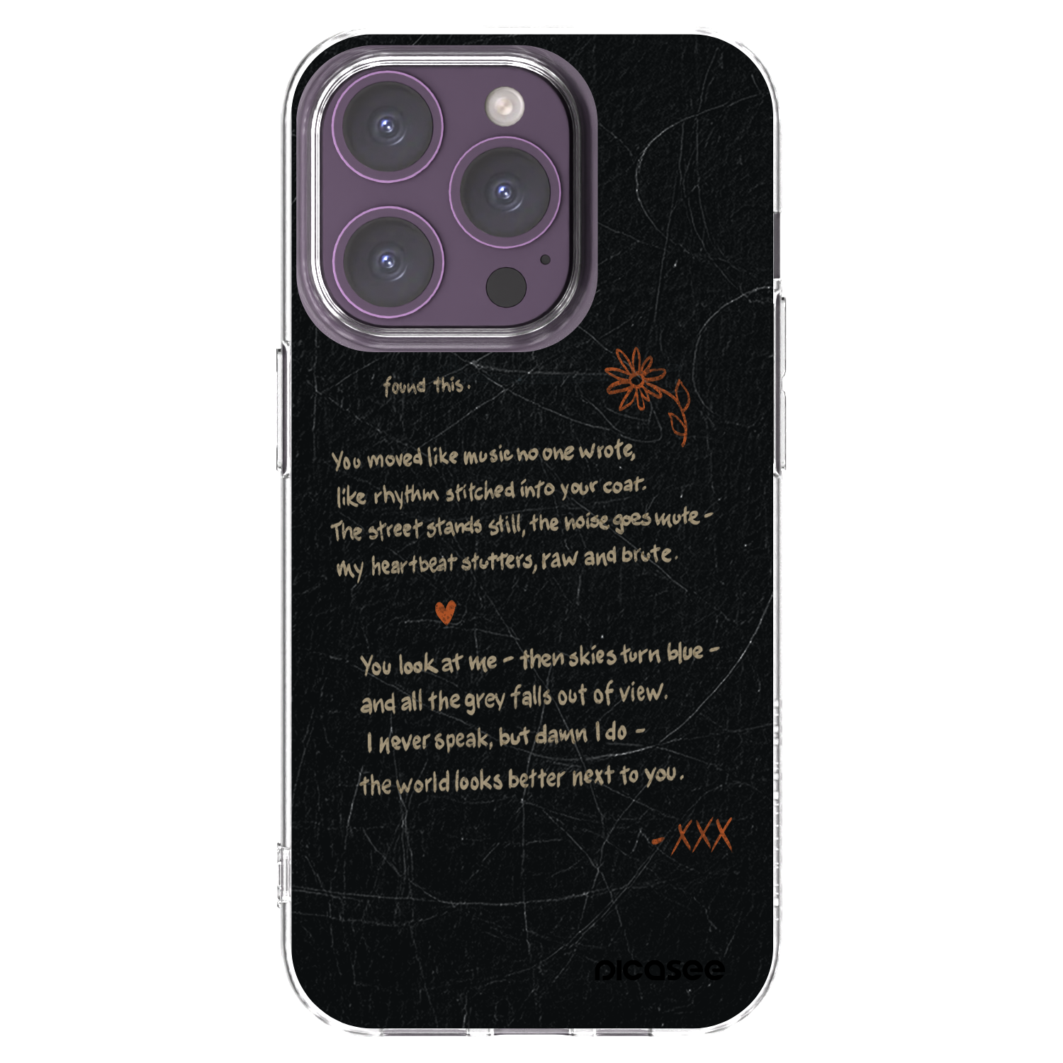 Picasee silikonový průhledný obal pro Apple iPhone 14 Pro - POET