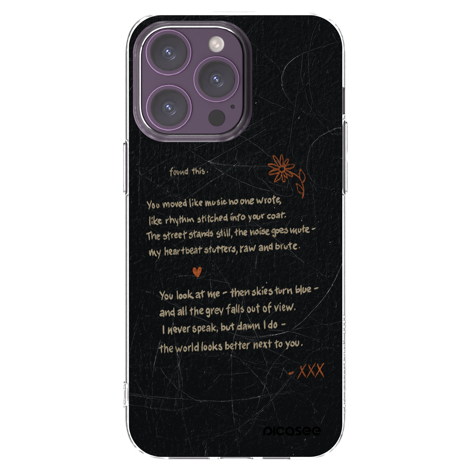 Picasee silikonový průhledný obal pro Apple iPhone 14 Pro Max - POET