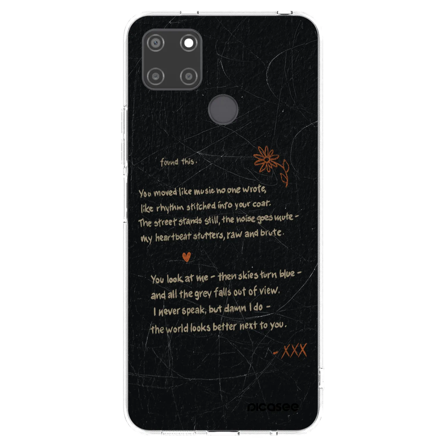 Picasee silikonový průhledný obal pro Realme C21Y - POET