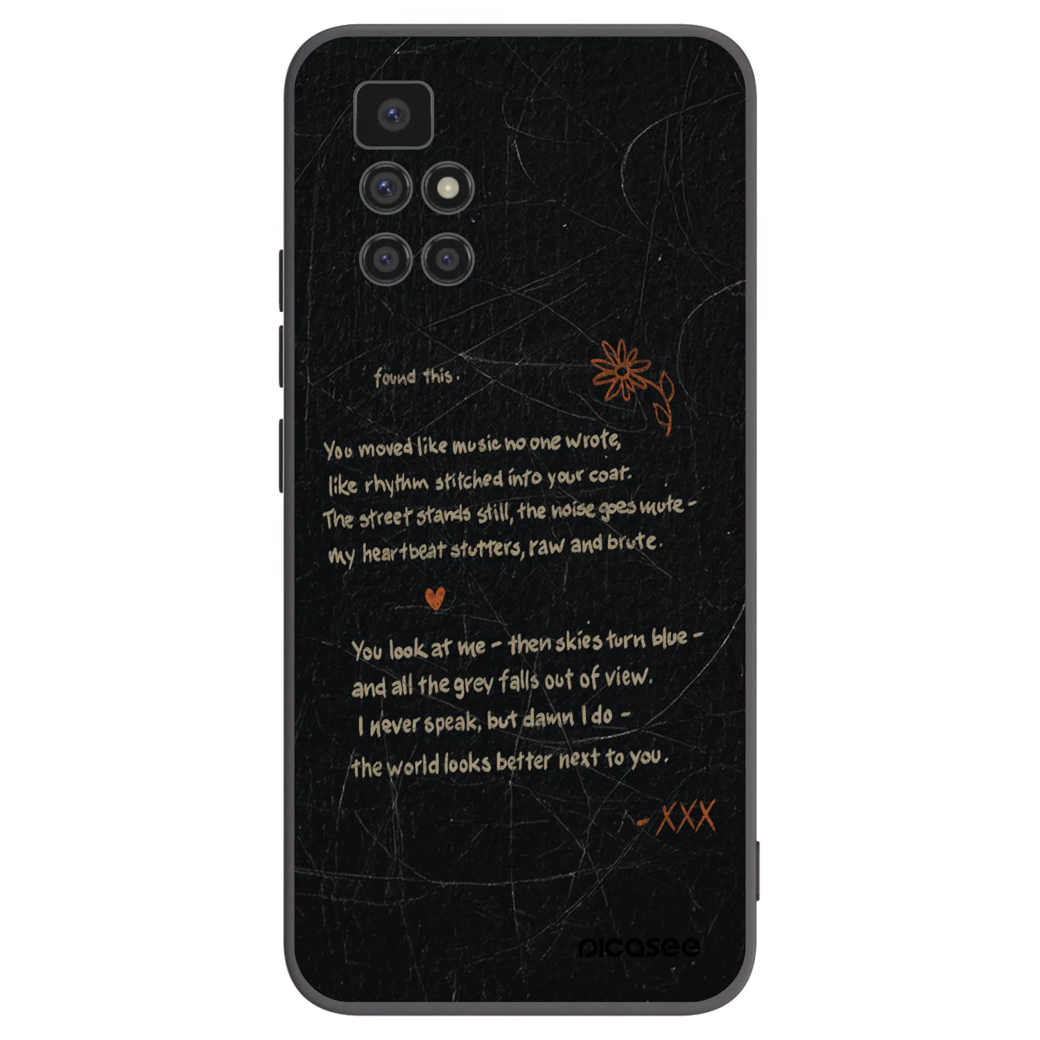 Picasee silikonový černý obal pro Xiaomi Redmi 10 (2022) - POET