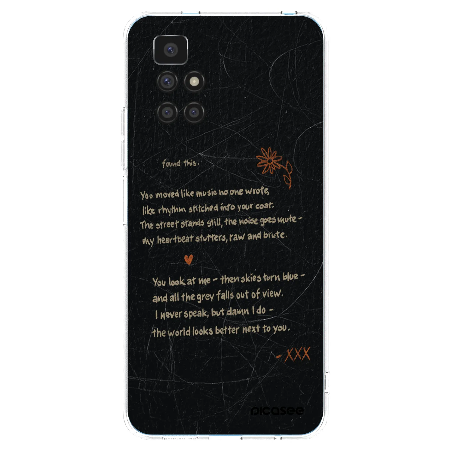 Picasee silikonový průhledný obal pro Xiaomi Redmi 10 (2022) - POET