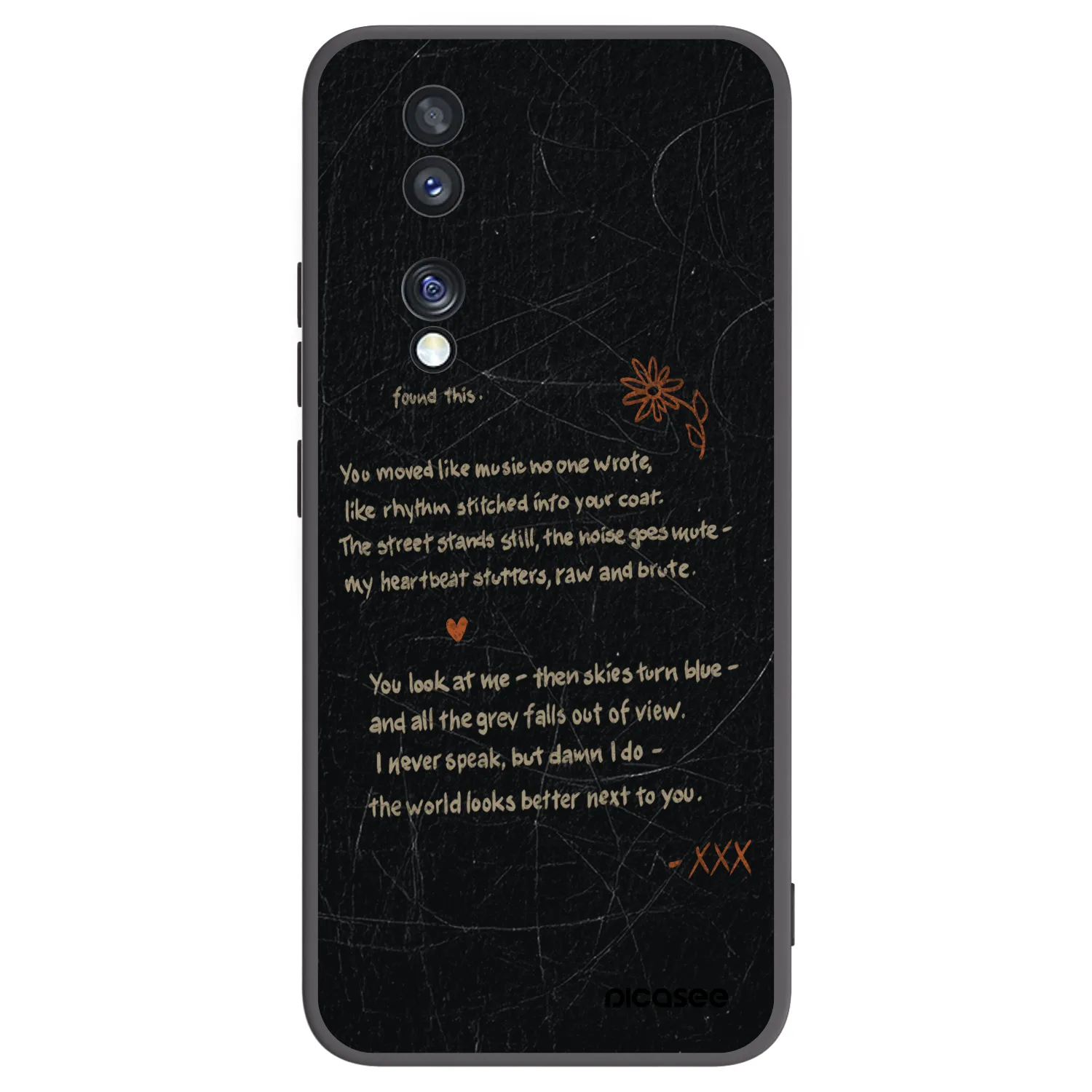 Picasee silikonový černý obal pro Honor 70 - POET