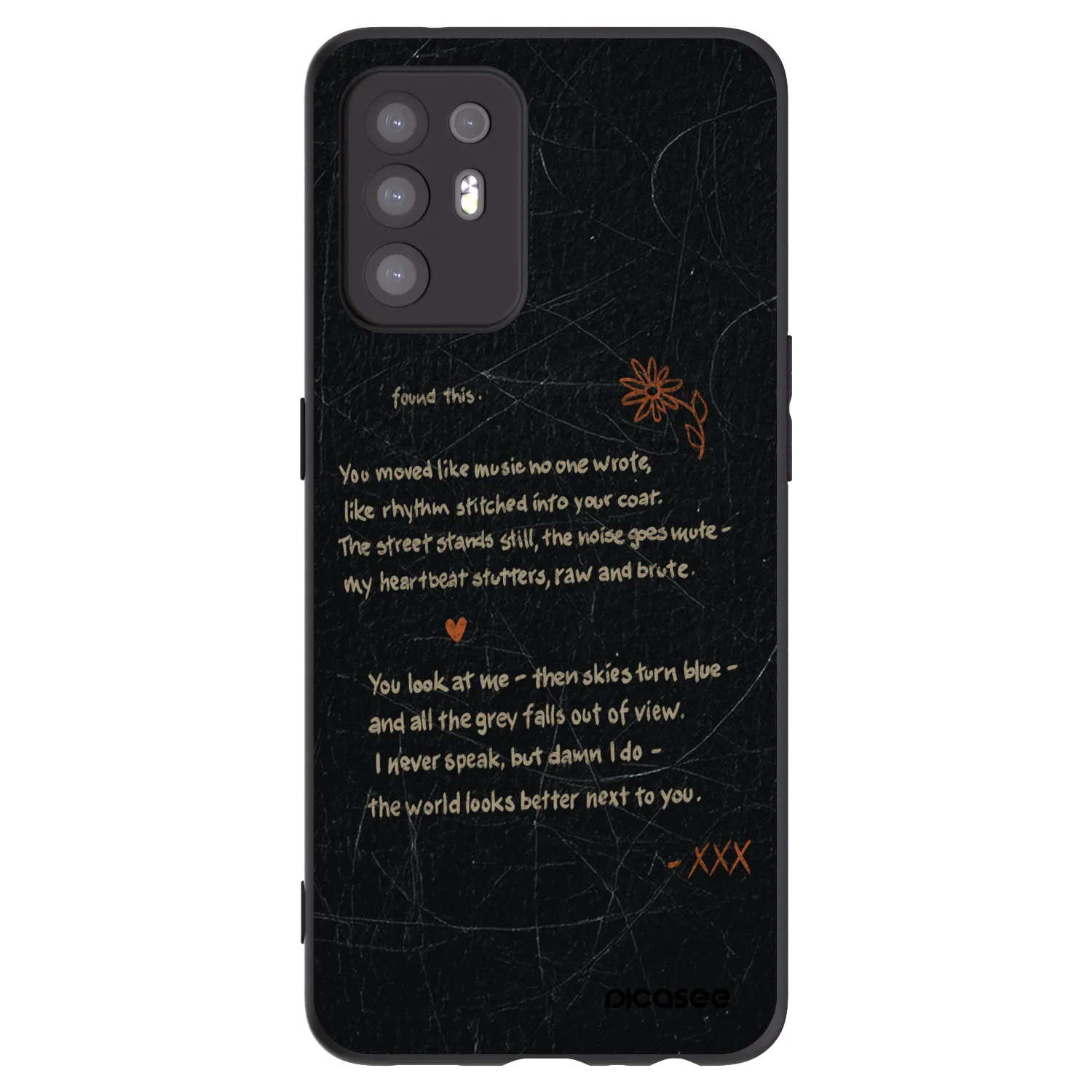 Picasee silikonový černý obal pro OPPO A94 5G - POET