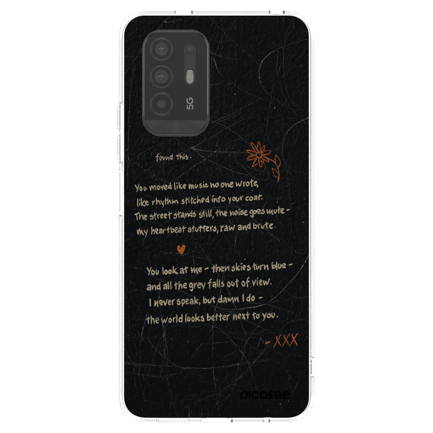 Picasee silikonový průhledný obal pro OPPO A94 5G - POET