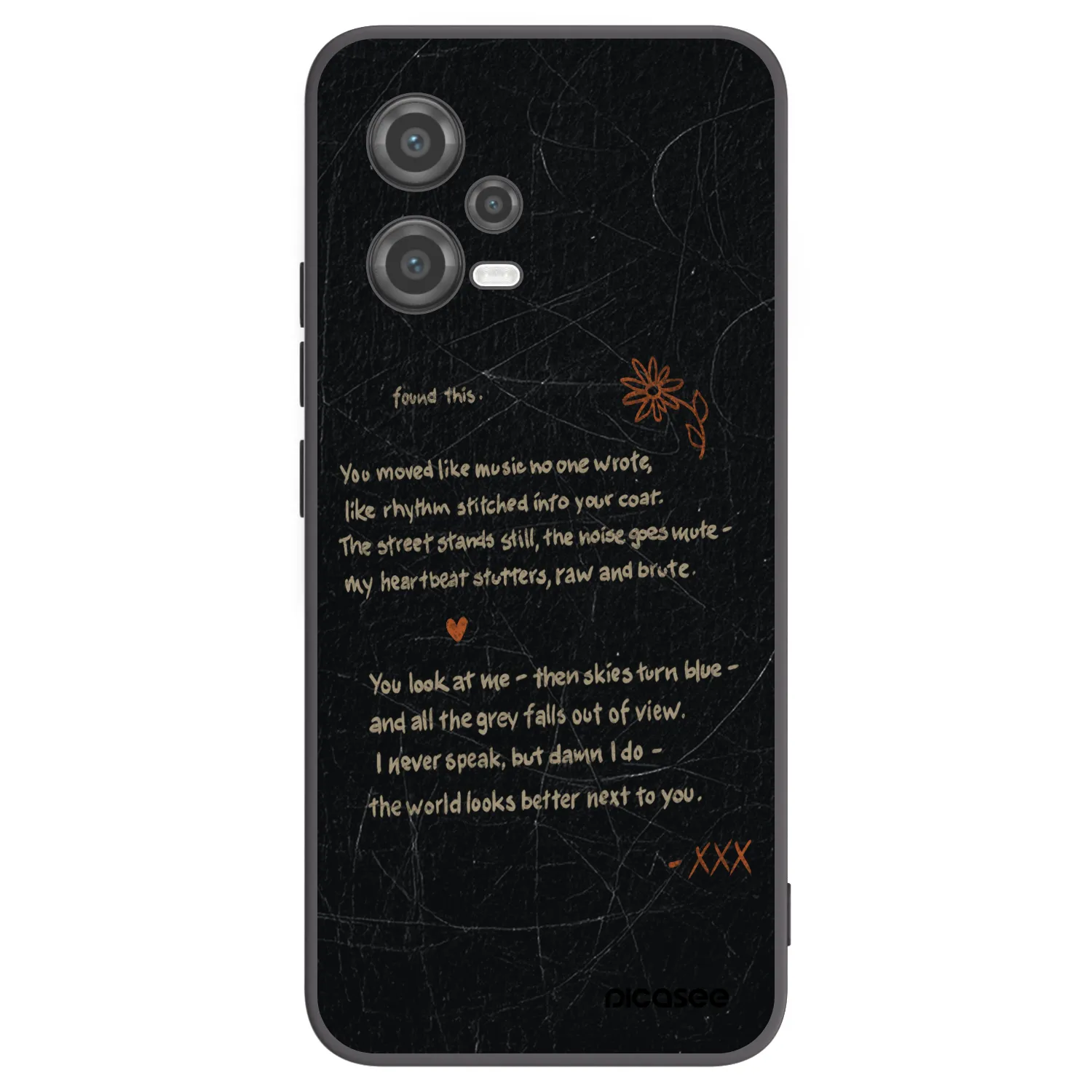 Picasee silikonový černý obal pro Xiaomi Poco X5 - POET