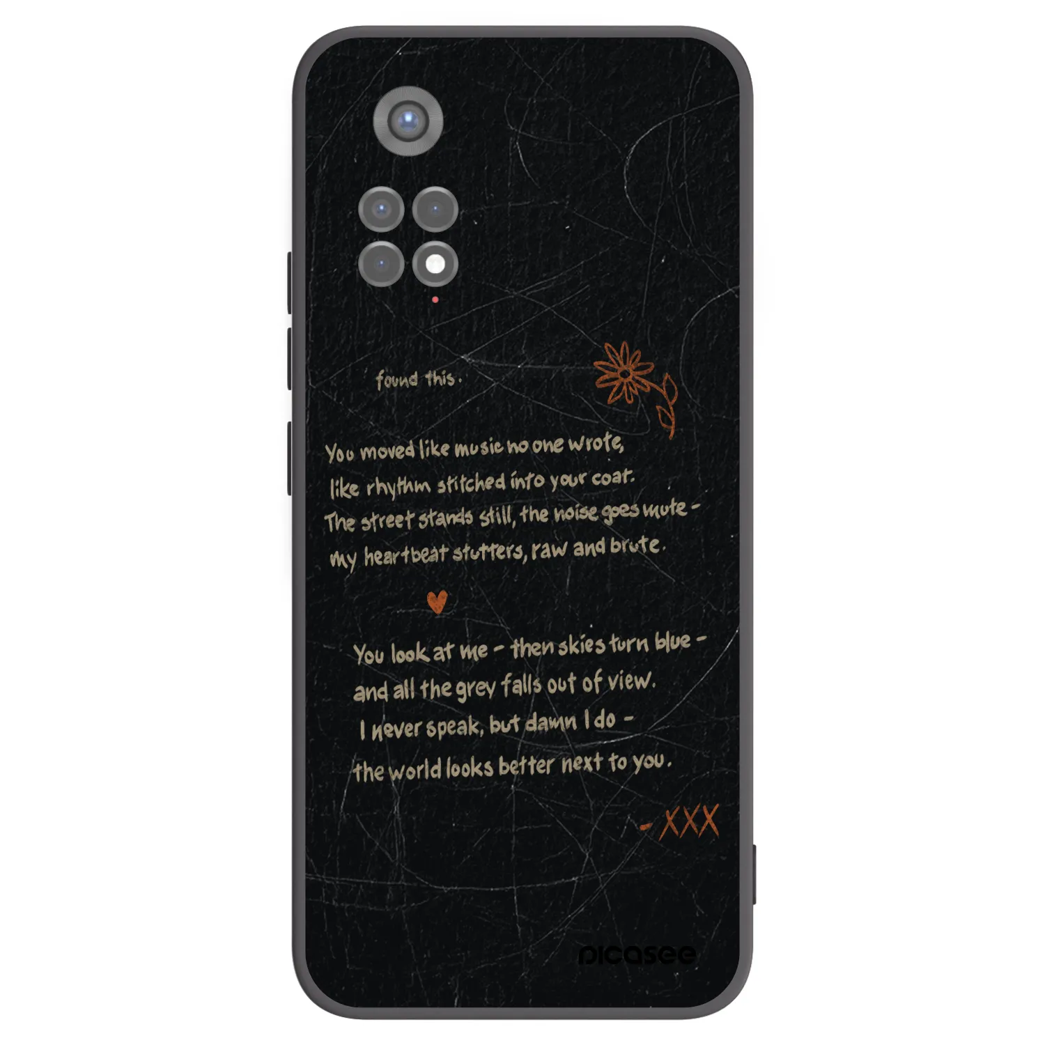 Picasee silikonový černý obal pro Xiaomi Redmi Note 11S 5G - POET