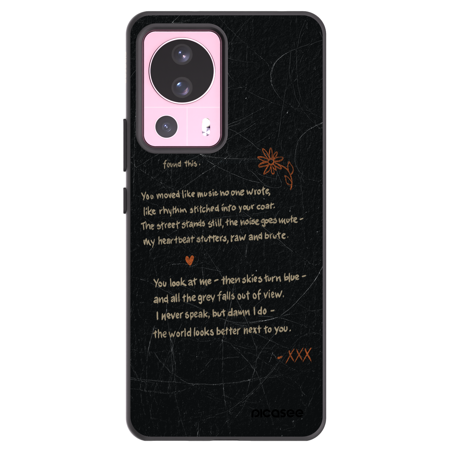 Picasee silikonový černý obal pro Xiaomi 13 Lite - POET