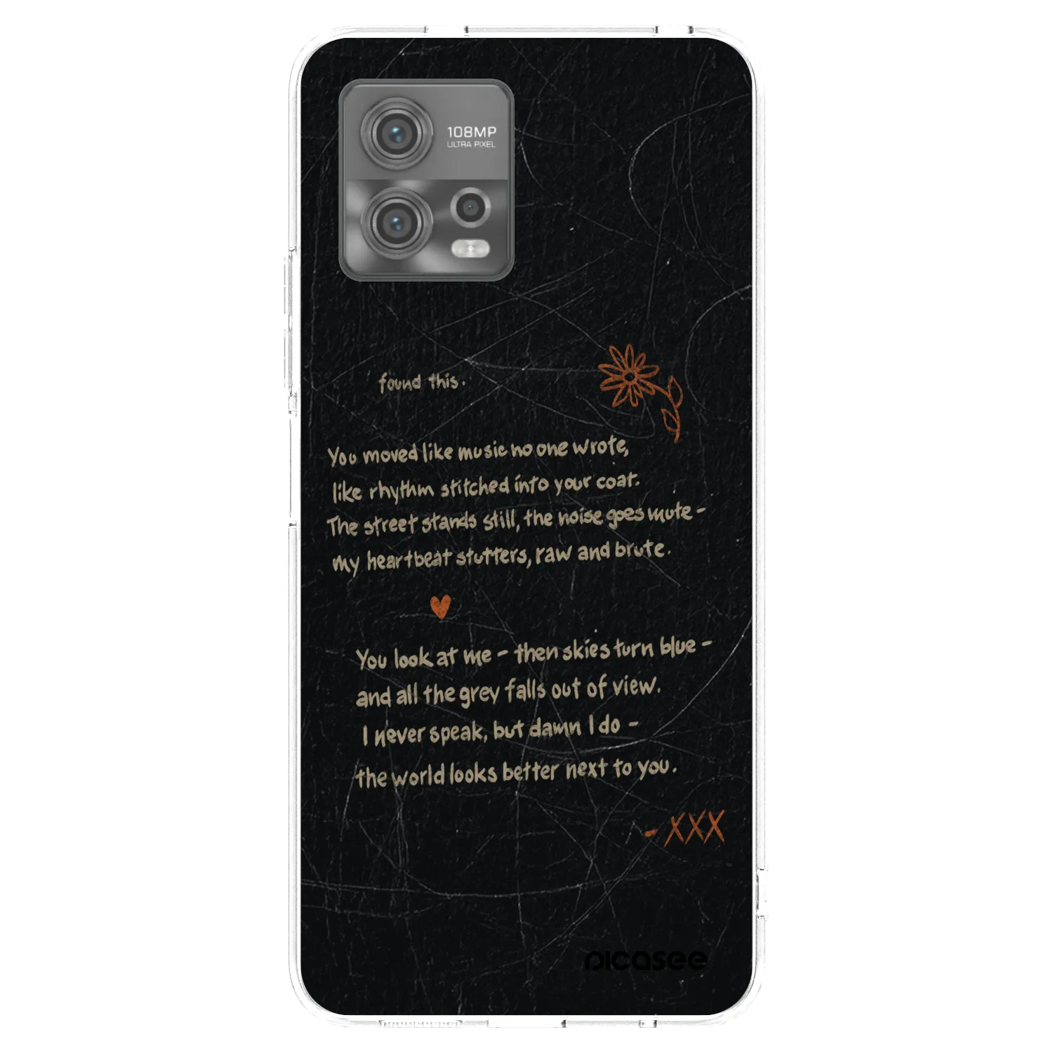 Picasee silikonový průhledný obal pro Motorola Moto G72 - POET