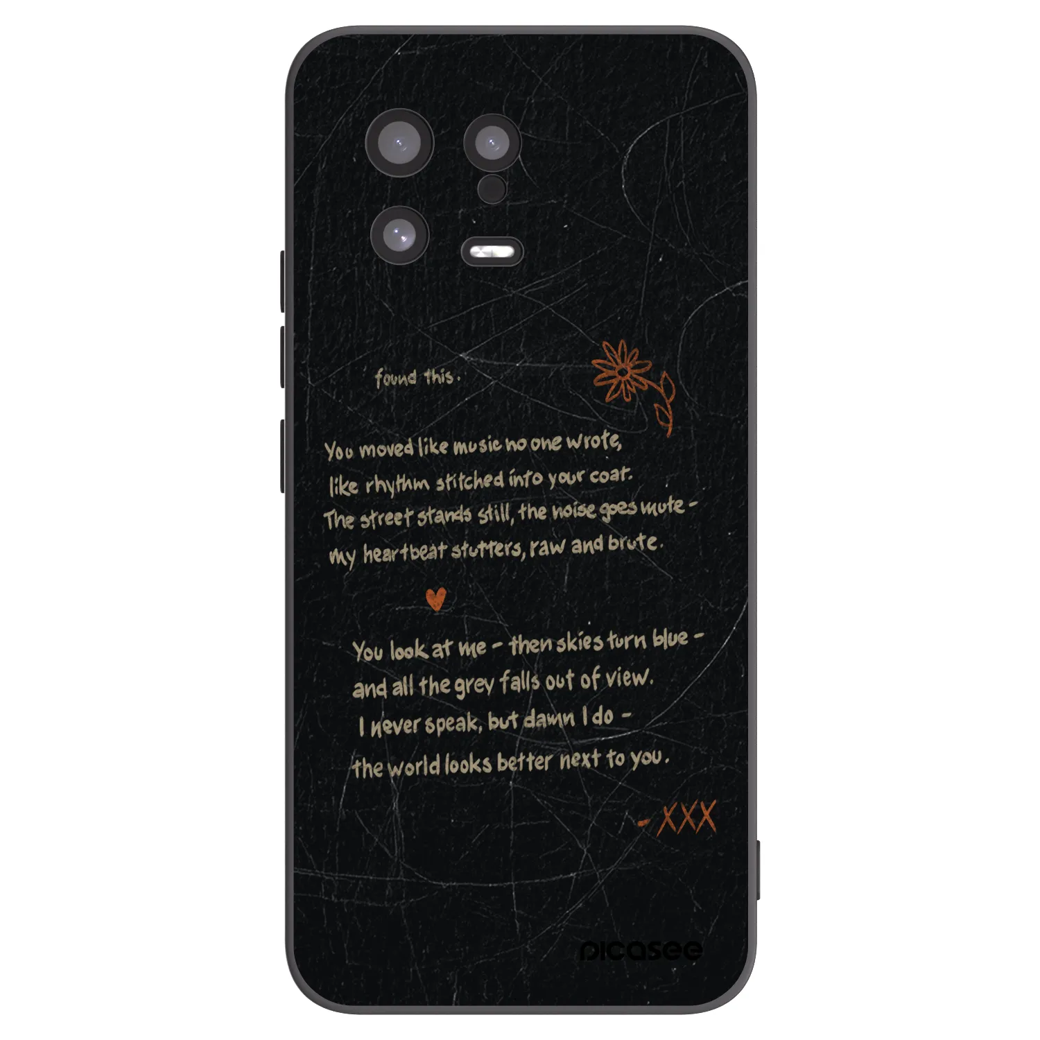 Picasee silikonový černý obal pro Xiaomi 13 - POET