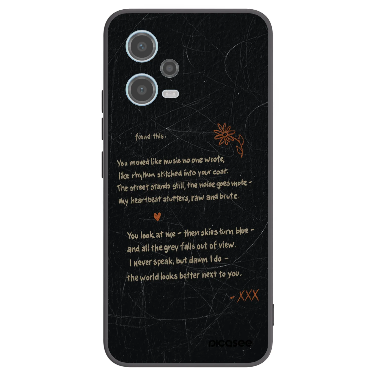 Picasee silikonový černý obal pro Xiaomi Redmi Note 12 5G - POET