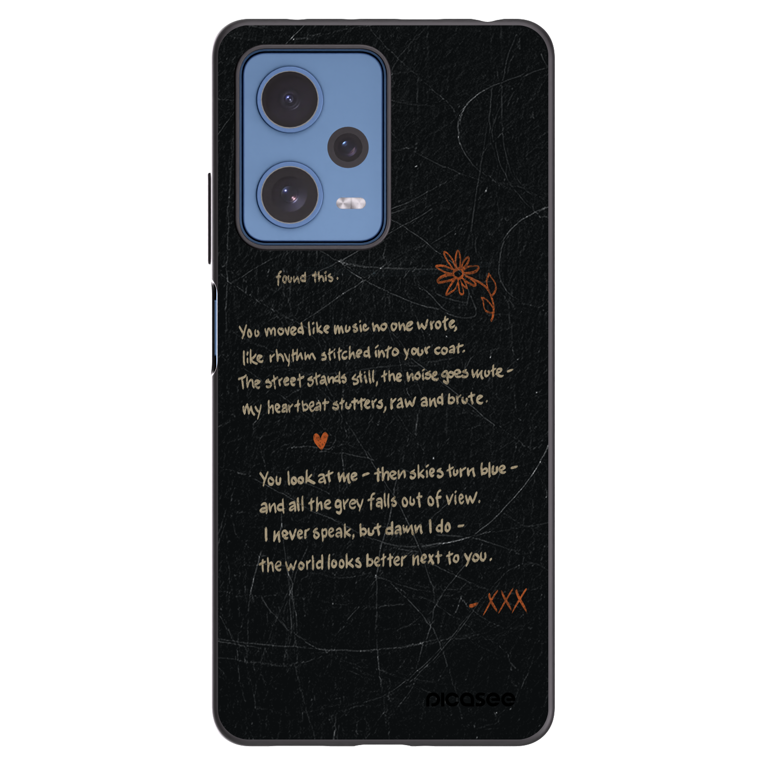 Picasee silikonový černý obal pro Xiaomi Redmi Note 12 Pro 5G - POET
