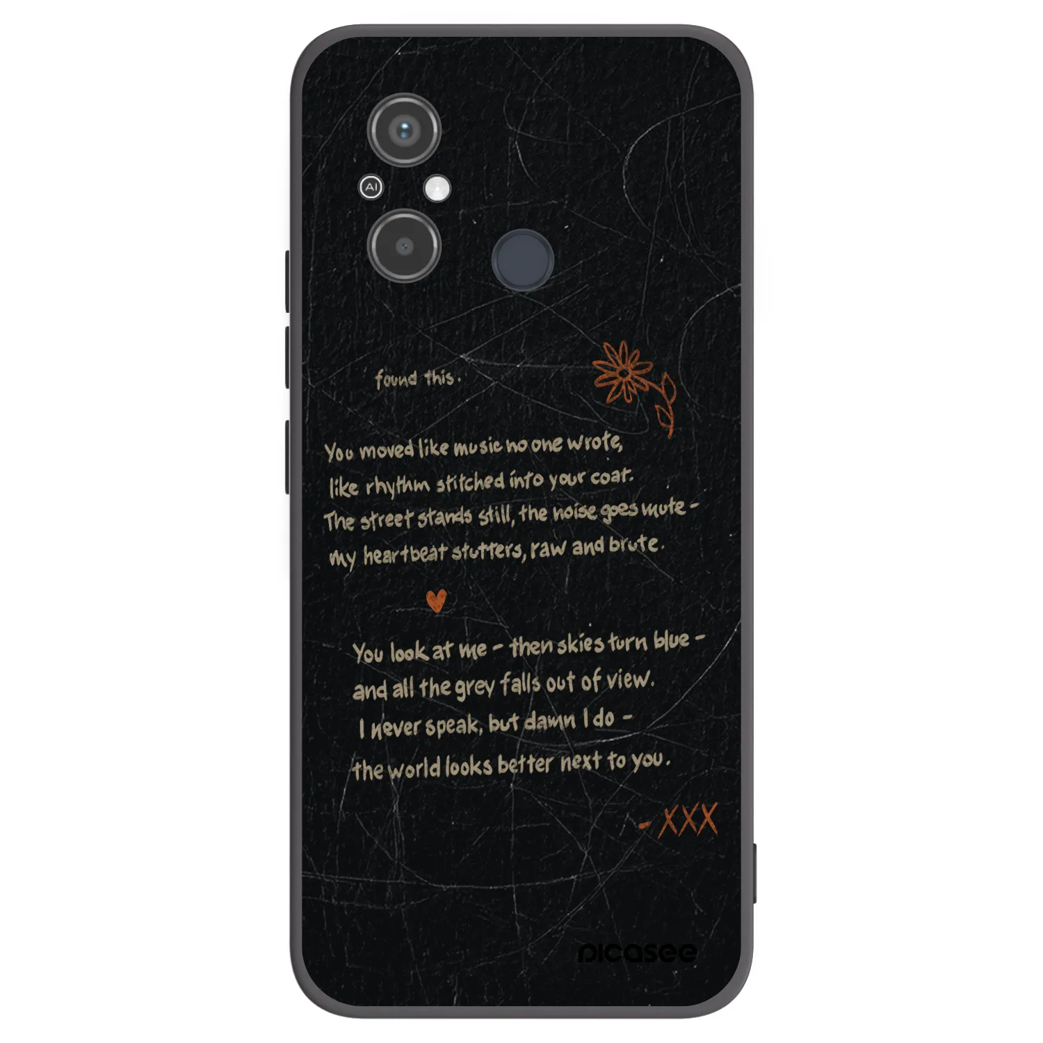 Picasee silikonový černý obal pro Xiaomi Redmi 12C - POET