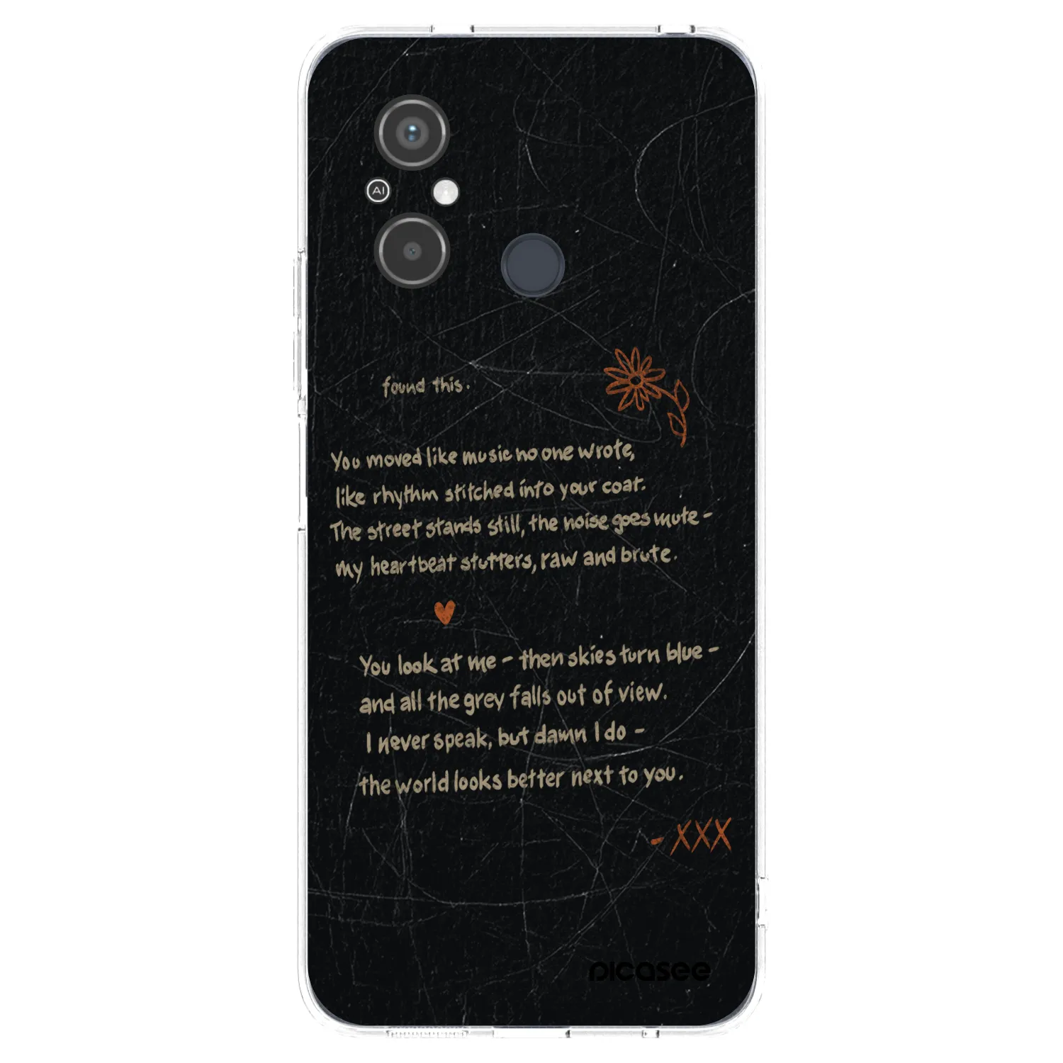 Picasee silikonový průhledný obal pro Xiaomi Redmi 12C - POET