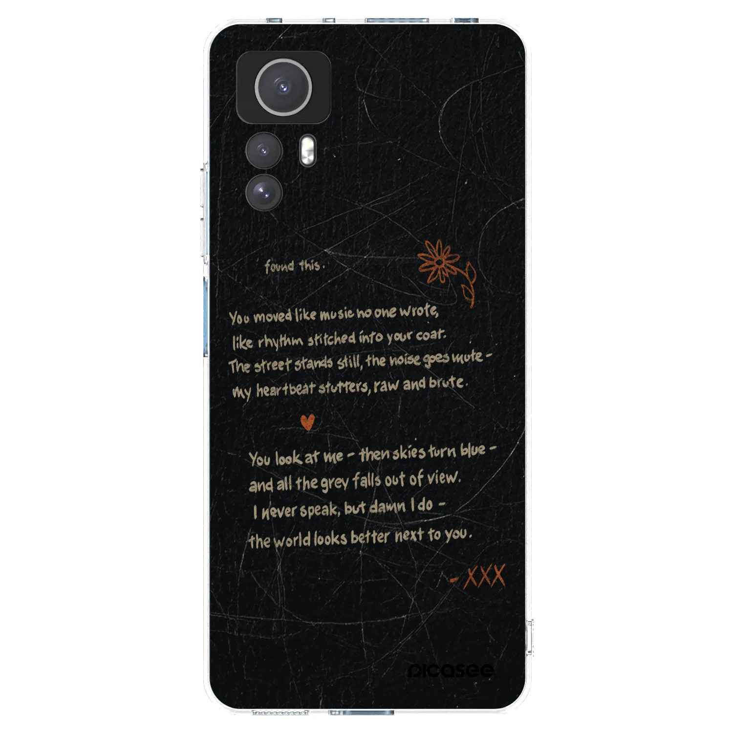 Picasee silikonový průhledný obal pro Xiaomi Redmi Note 12S - POET