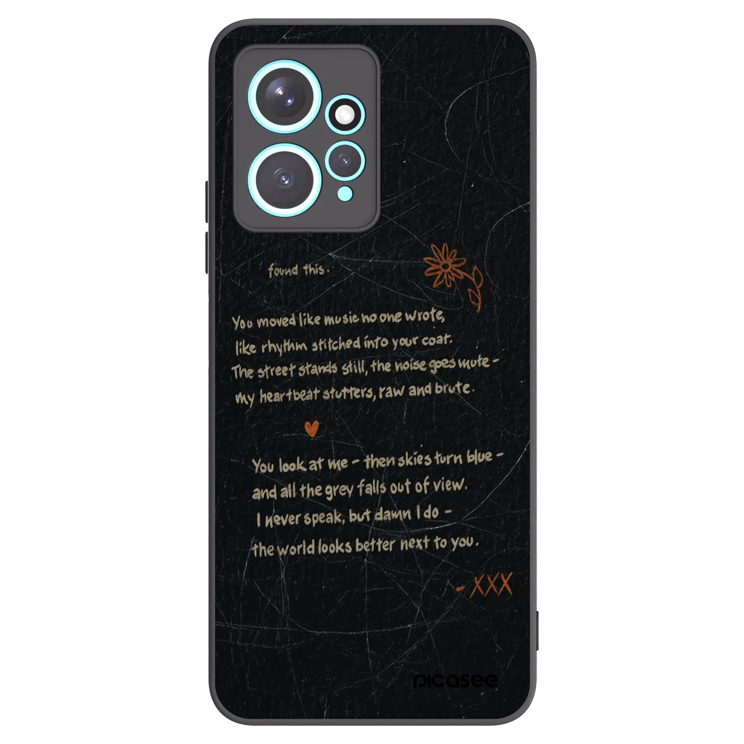 Picasee silikonový černý obal pro Xiaomi Redmi Note 12 4G - POET