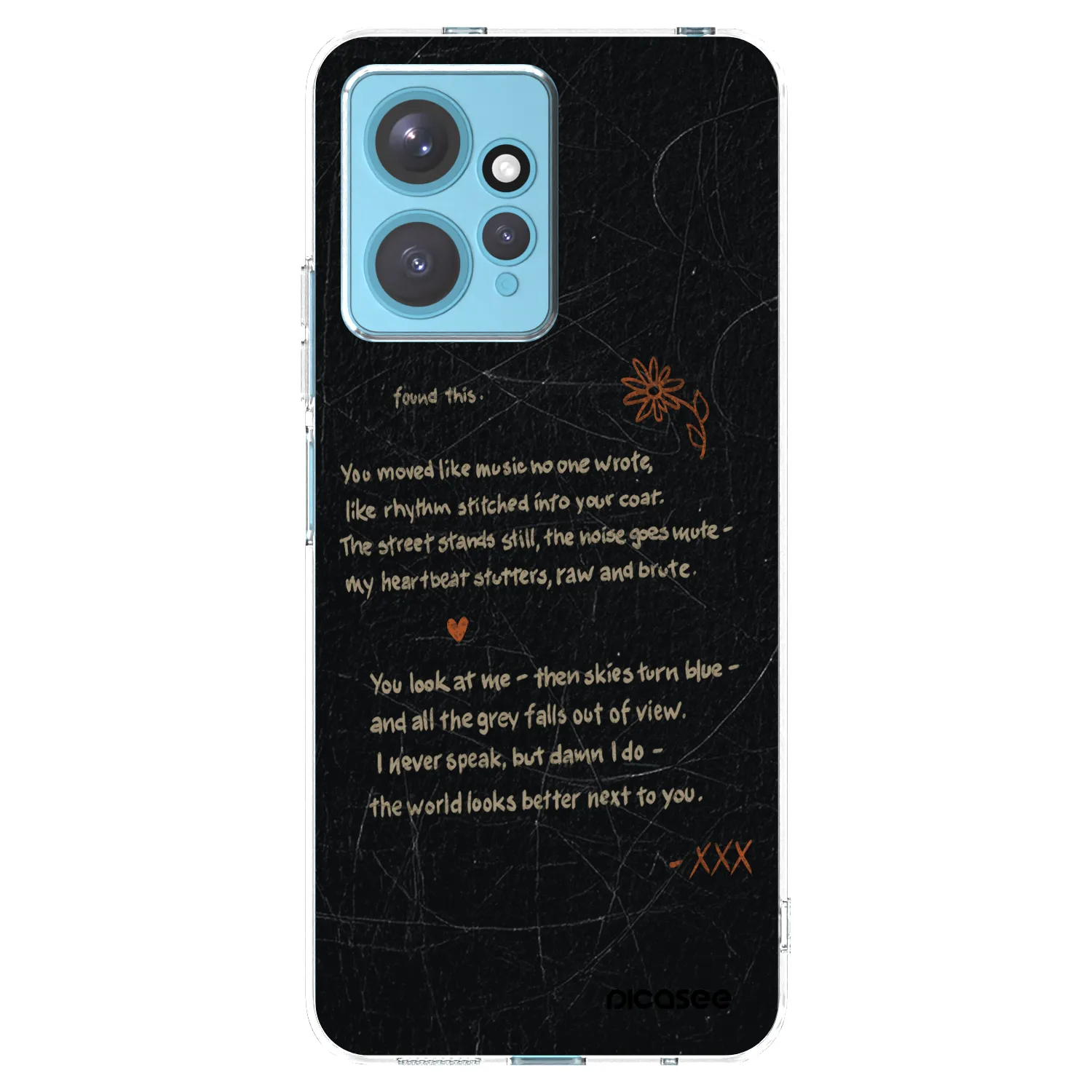 Picasee silikonový průhledný obal pro Xiaomi Redmi Note 12 4G - POET