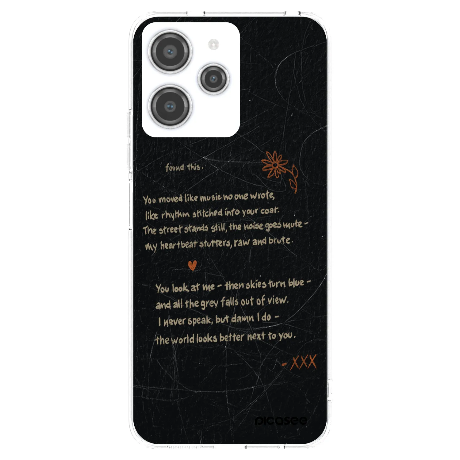 Picasee silikonový průhledný obal pro Xiaomi Redmi 12 4G - POET