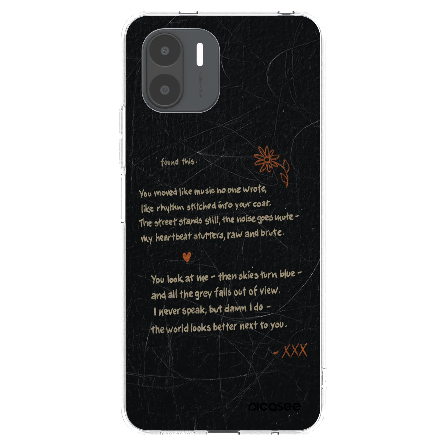 Picasee silikonový průhledný obal pro Xiaomi Redmi A2 - POET