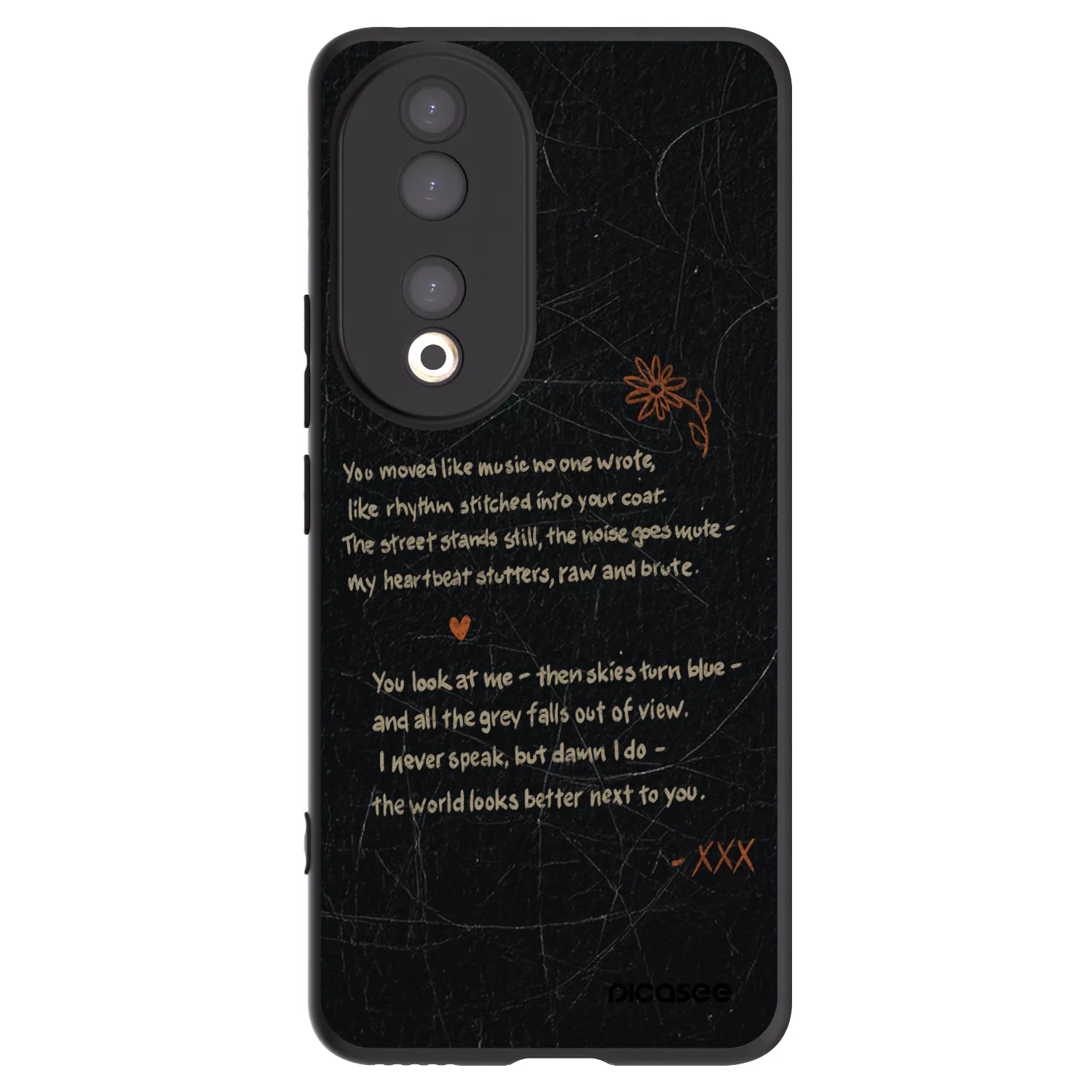 Picasee silikonový černý obal pro Honor 90 5G - POET