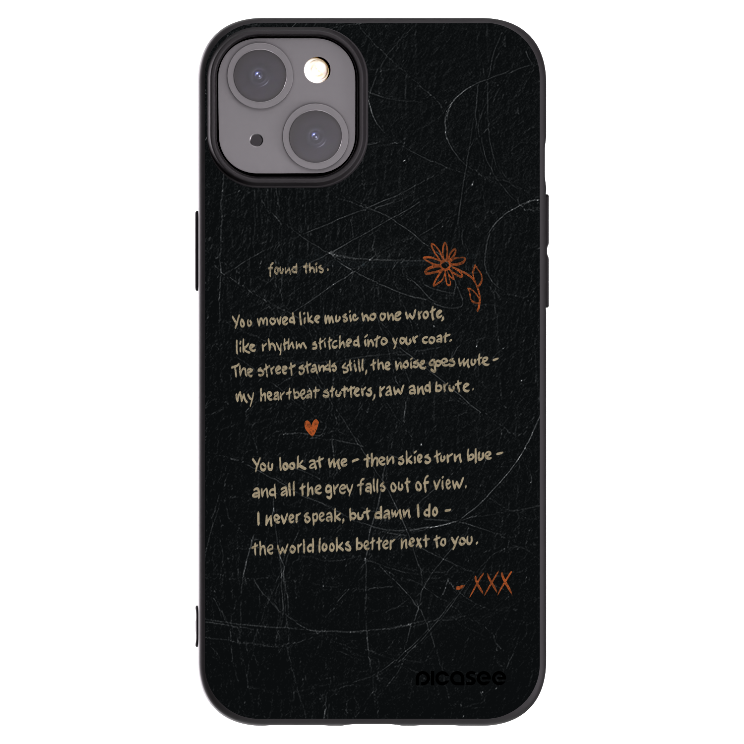 Picasee silikonový černý obal pro Apple iPhone 15 Plus - POET