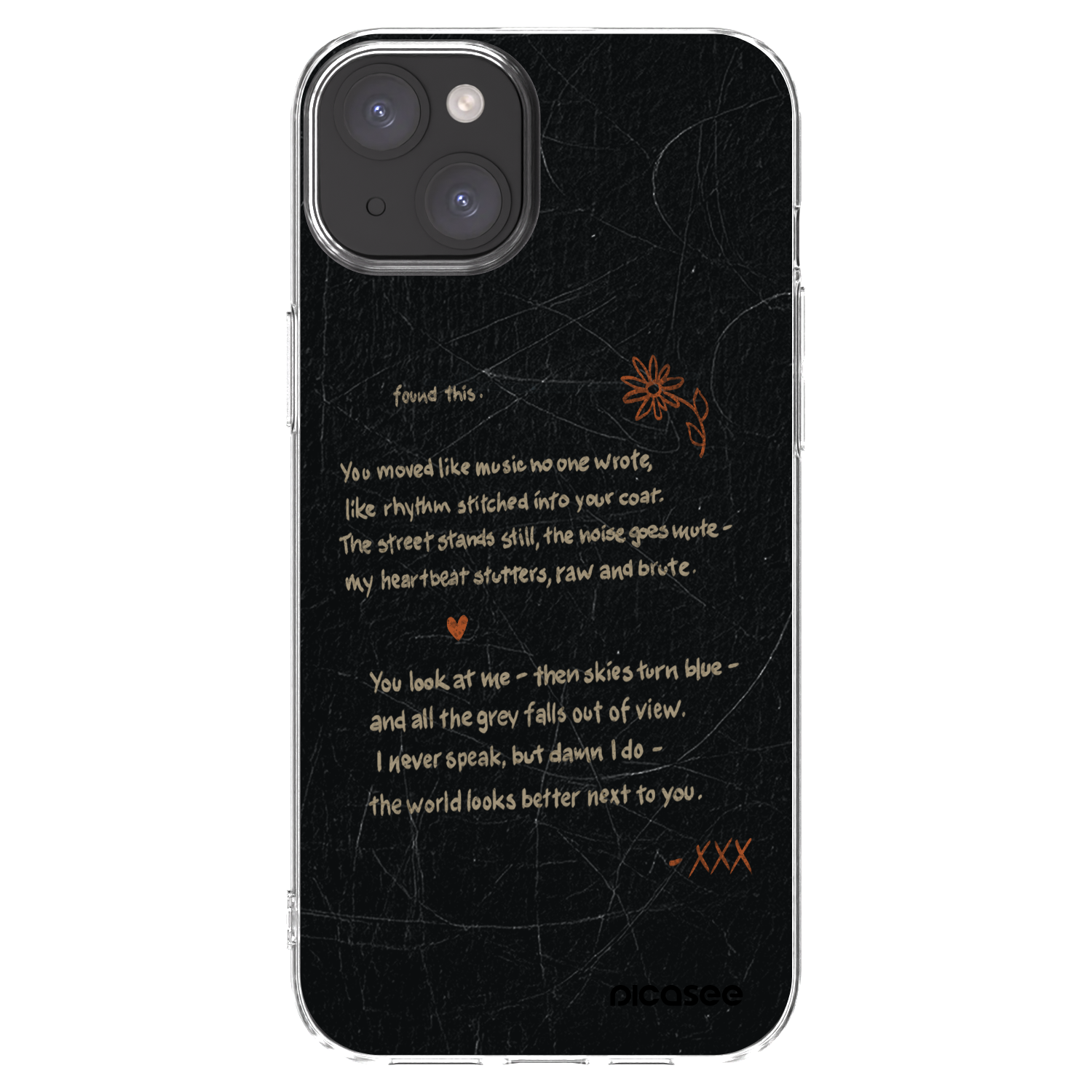 Picasee silikonový průhledný obal pro Apple iPhone 15 Plus - POET
