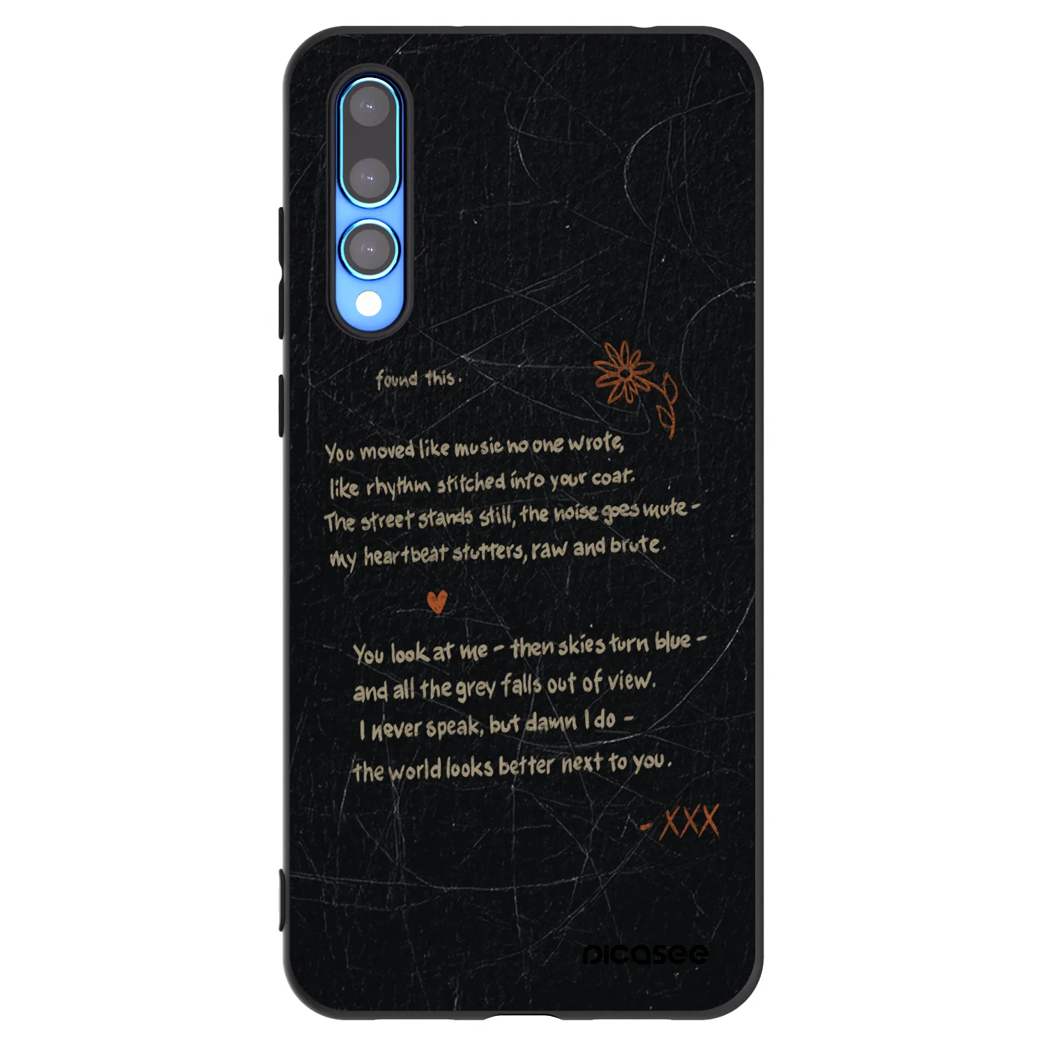 Picasee silikonový černý obal pro Huawei P20 Pro - POET