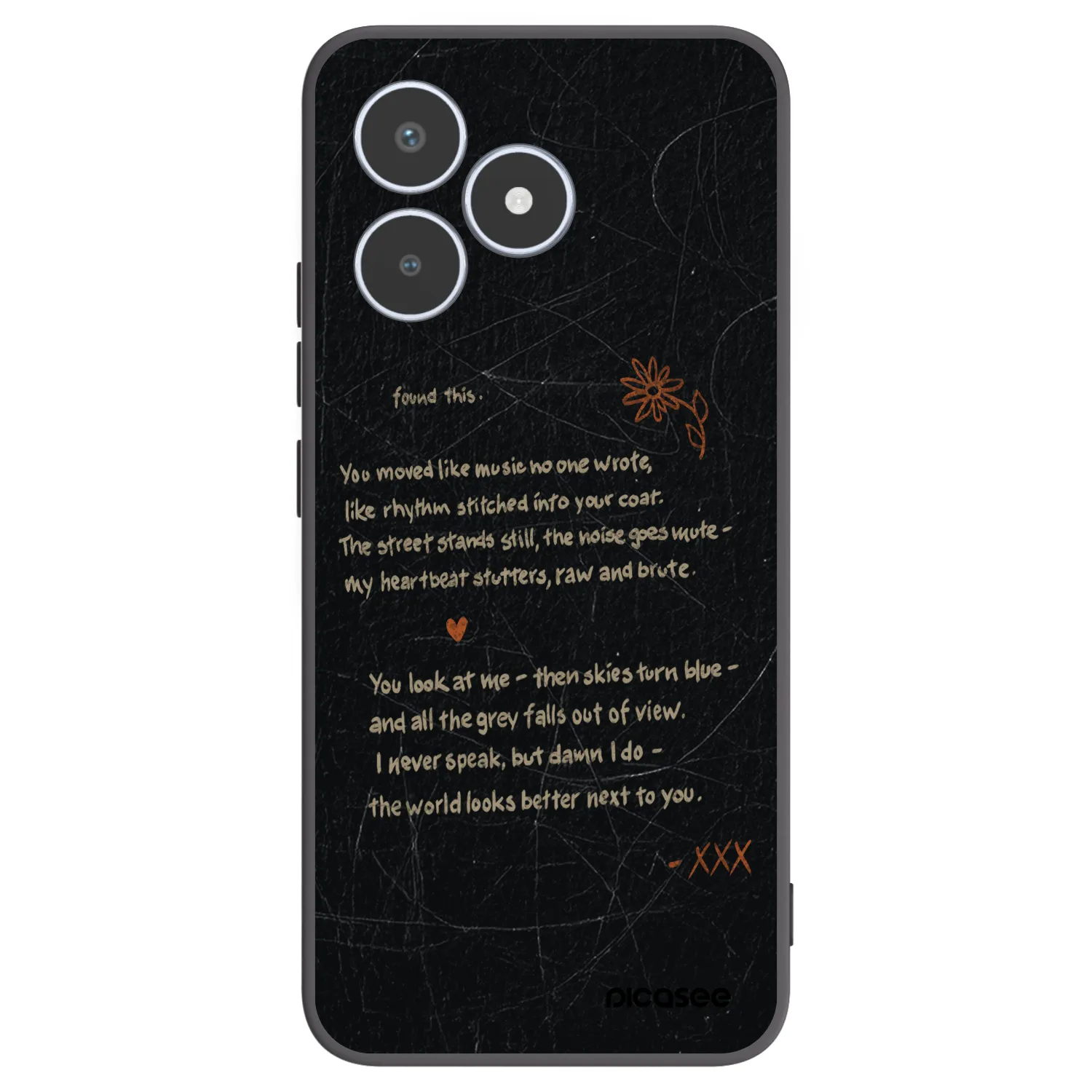Picasee silikonový černý obal pro Realme C53 - POET