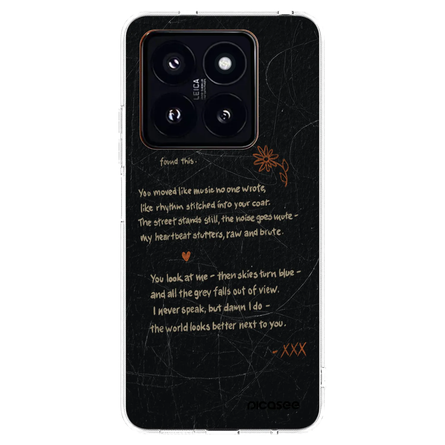 Picasee silikonový průhledný obal pro Xiaomi 14 Pro - POET