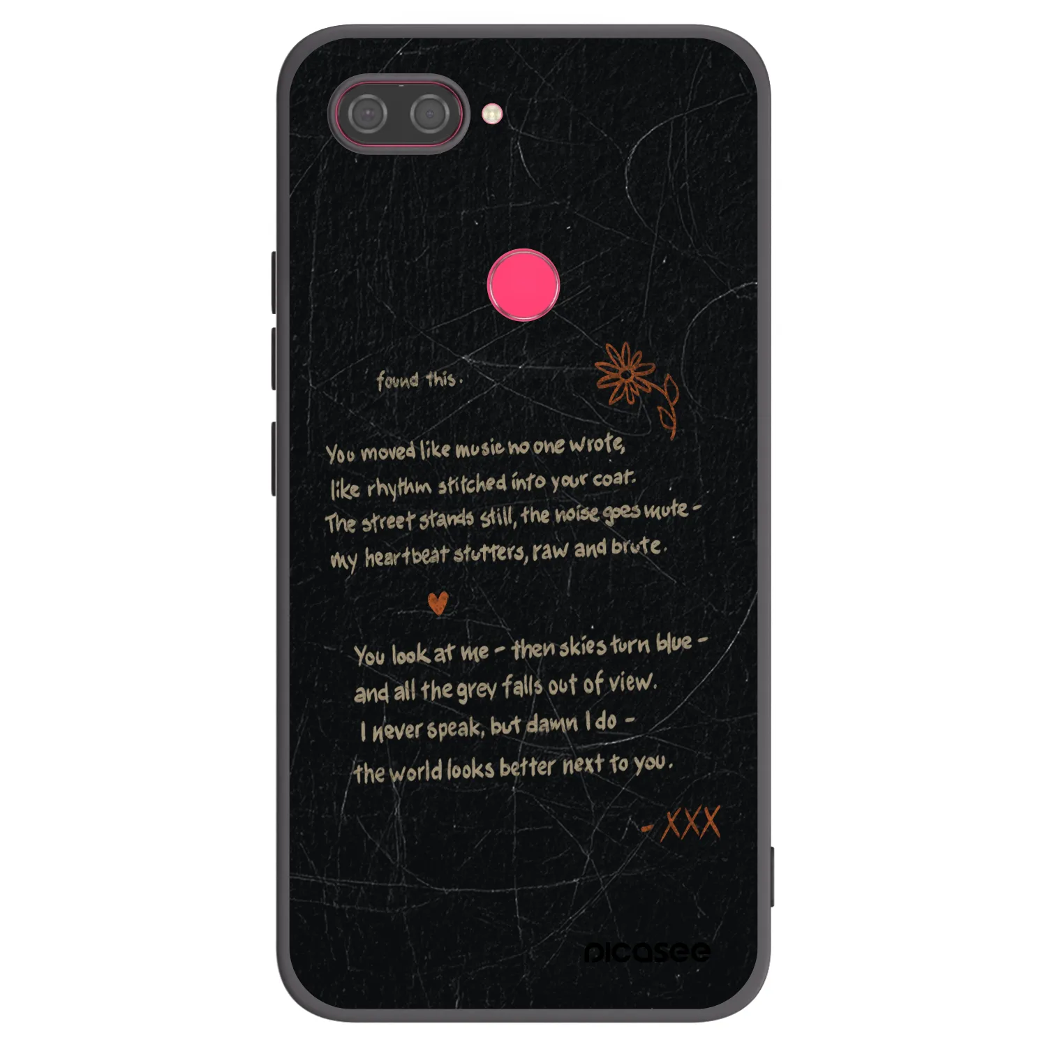 Picasee silikonový černý obal pro Xiaomi Mi 8 Lite - POET