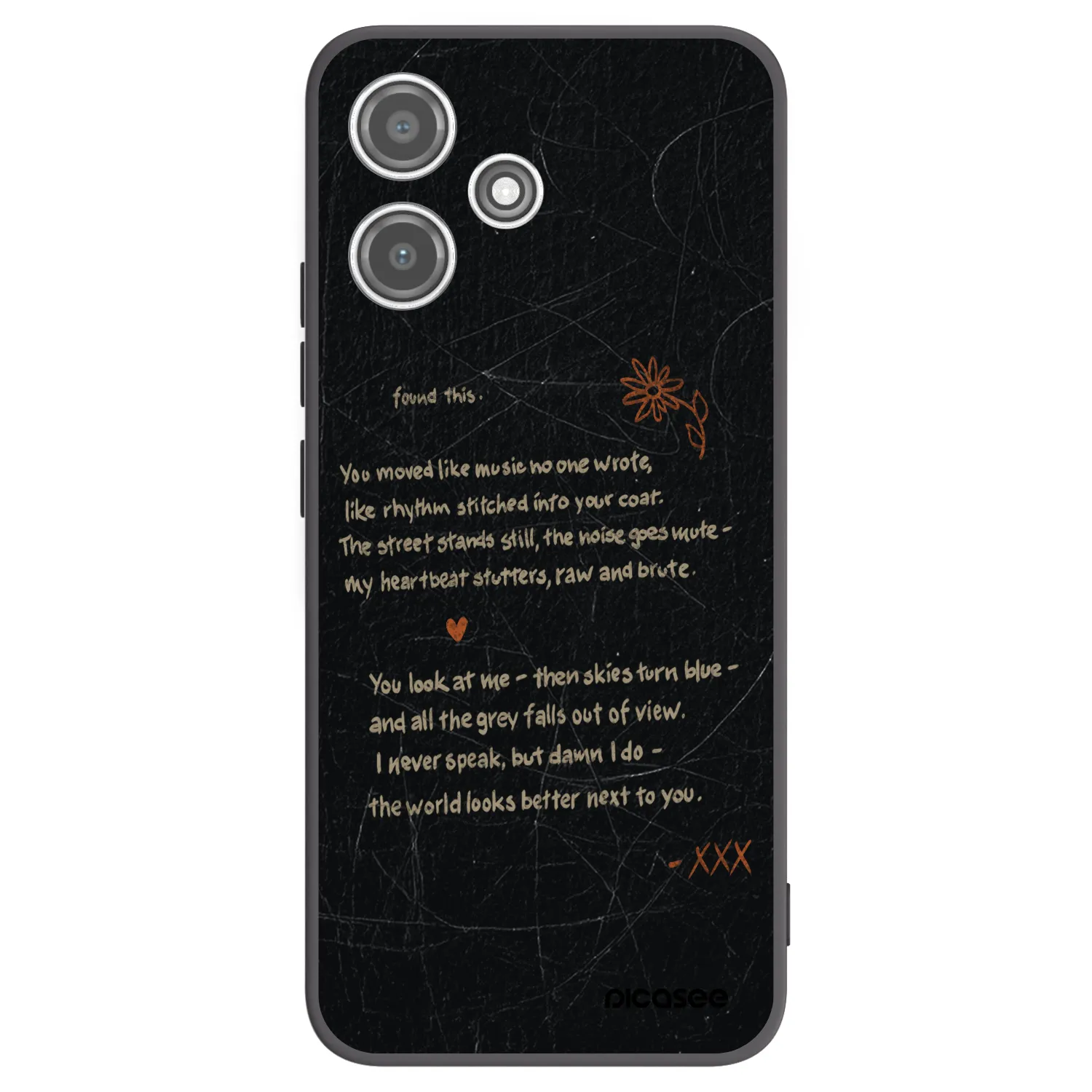 Picasee silikonový černý obal pro Xiaomi Redmi 12 5G - POET
