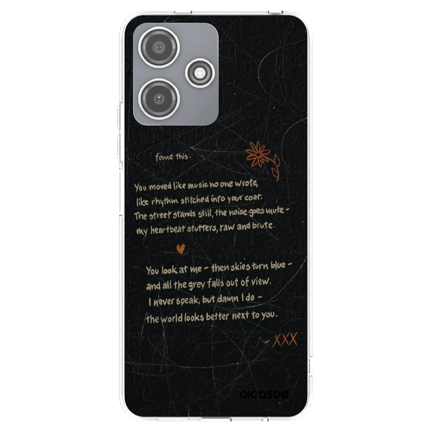 Picasee silikonový průhledný obal pro Xiaomi Redmi 12 5G - POET