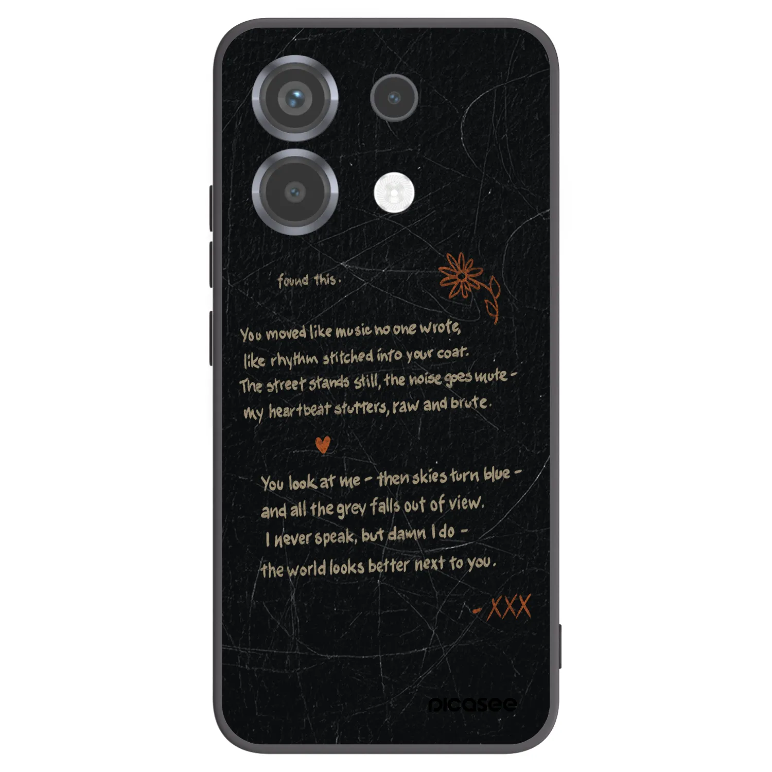 Picasee silikonový černý obal pro Xiaomi Poco X6 - POET
