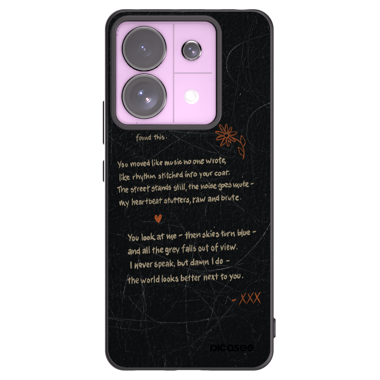 Picasee silikonový černý obal pro Xiaomi Redmi Note 13 Pro 5G - POET