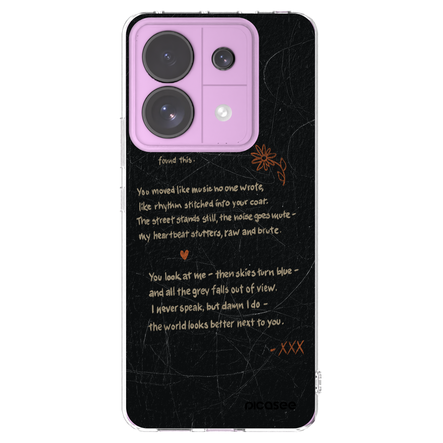 Picasee silikonový průhledný obal pro Xiaomi Redmi Note 13 Pro 5G - POET